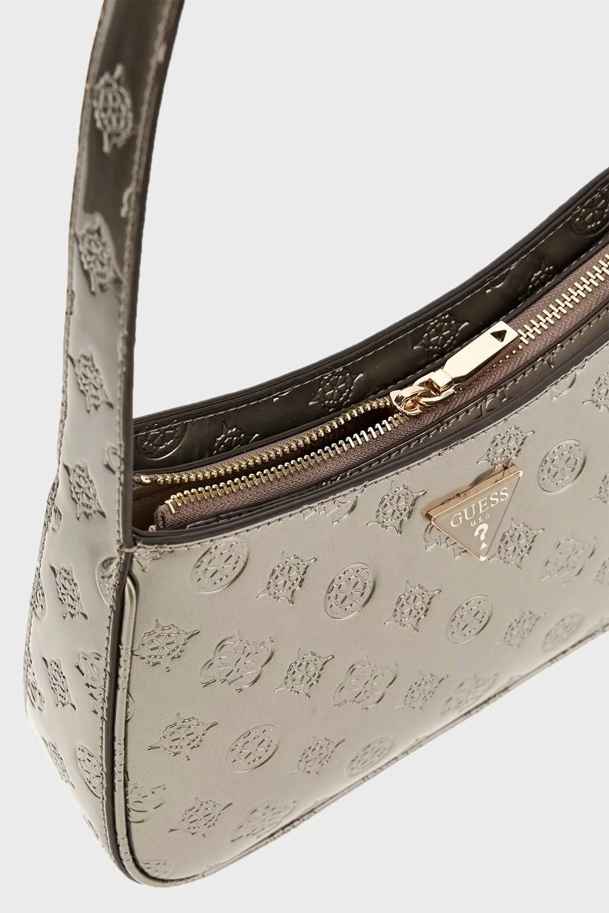 Guess Arnela 4G Logolu Omuz Askılı HWTV9496170 Bayan Çanta HWTV94 96170 PWL GÜMÜŞ - 8