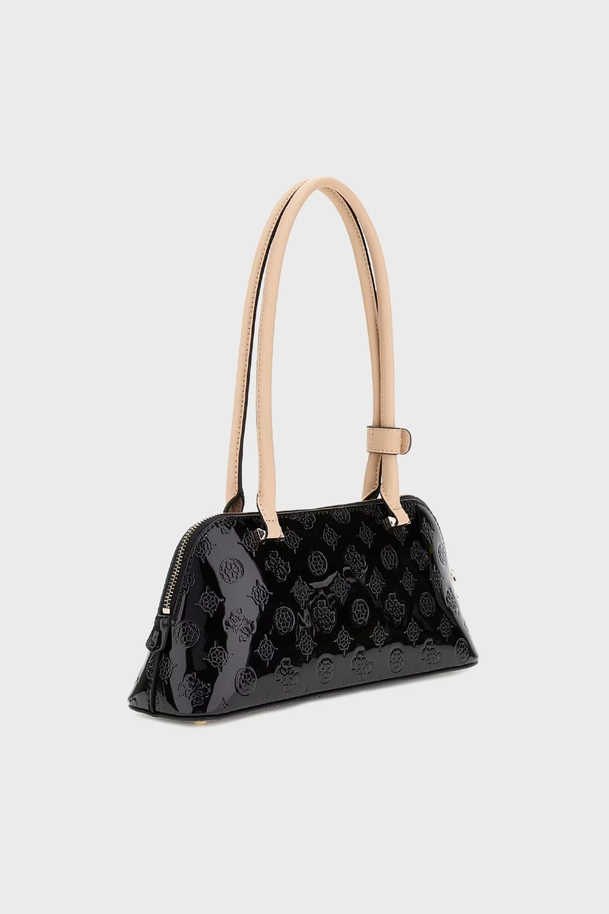 Guess Arnela 4G Logolu Omuz Askılı Rugan HWTV9496080 Bayan Çanta HWTV94 96080 BLO SİYAH - 9