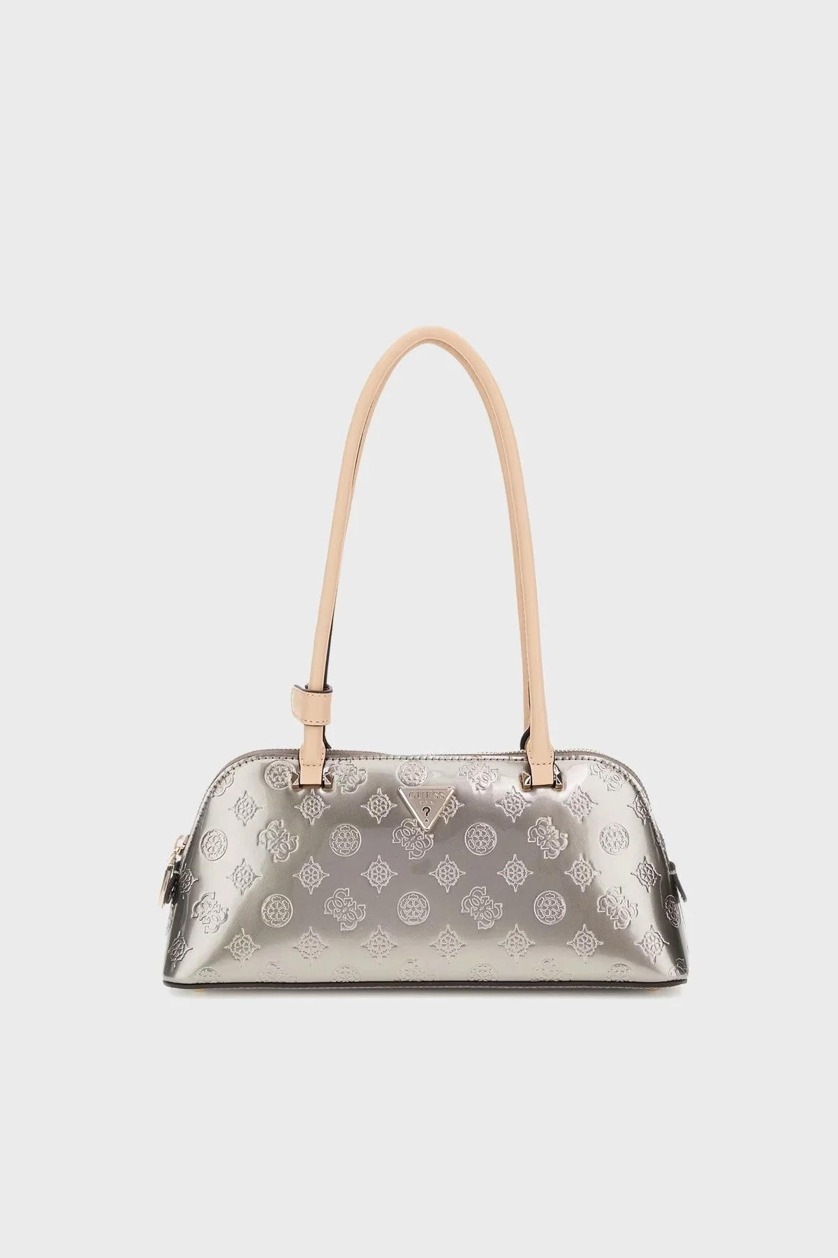 Guess Arnela 4G Logolu Omuz Askılı Rugan HWTV9496080 Bayan Çanta HWTV94 96080 PWL GRİ - 6