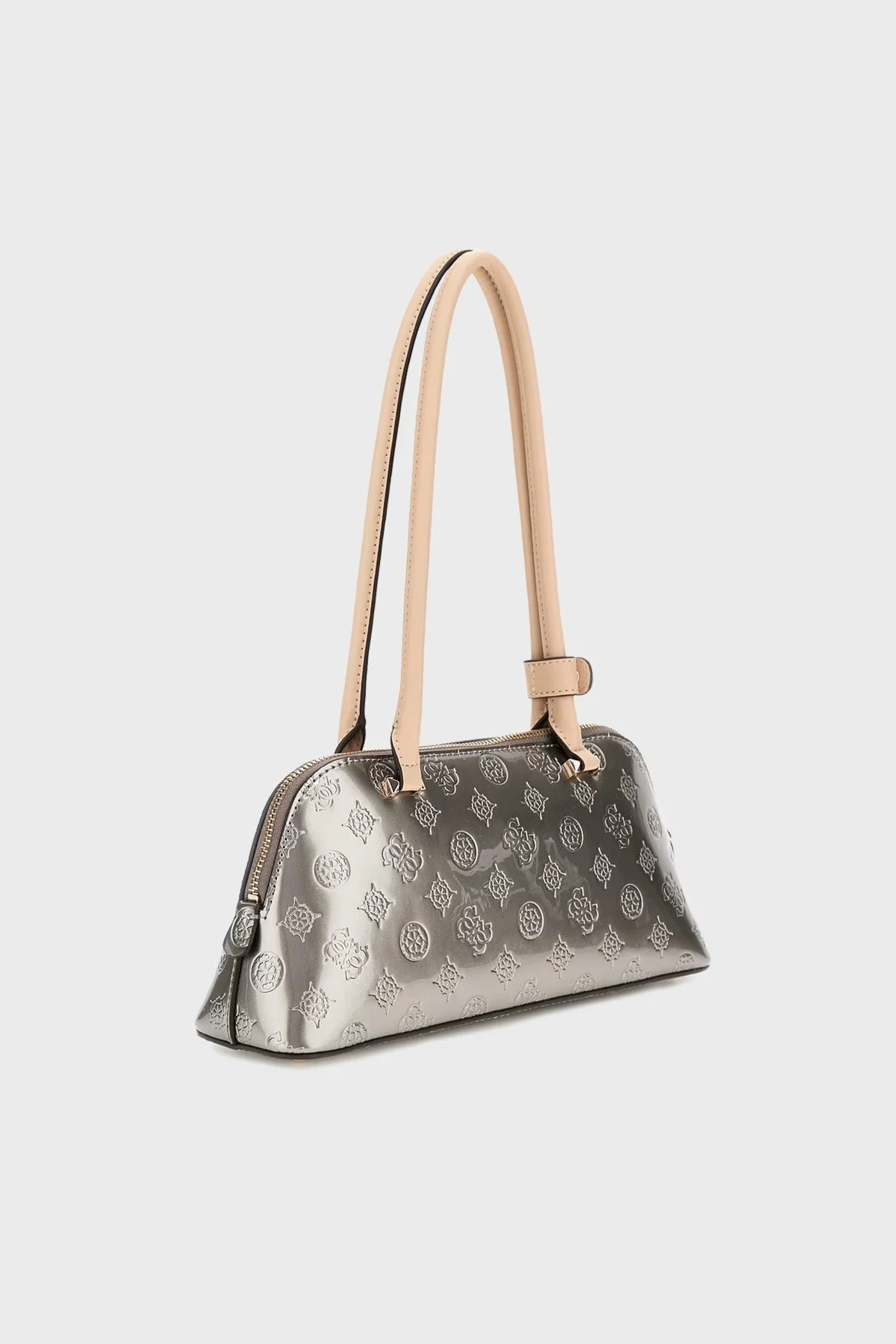 Guess Arnela 4G Logolu Omuz Askılı Rugan HWTV9496080 Bayan Çanta HWTV94 96080 PWL GRİ - 8