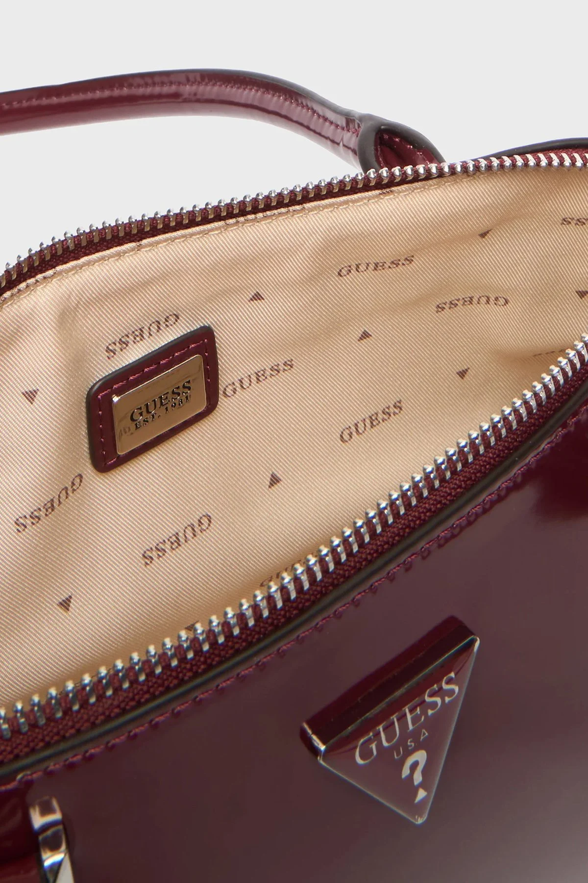 Guess Arnela Logolu Sabit Askılı HWNY9496080 Bayan Çanta HWNY94 96080 BUR BORDO - 5