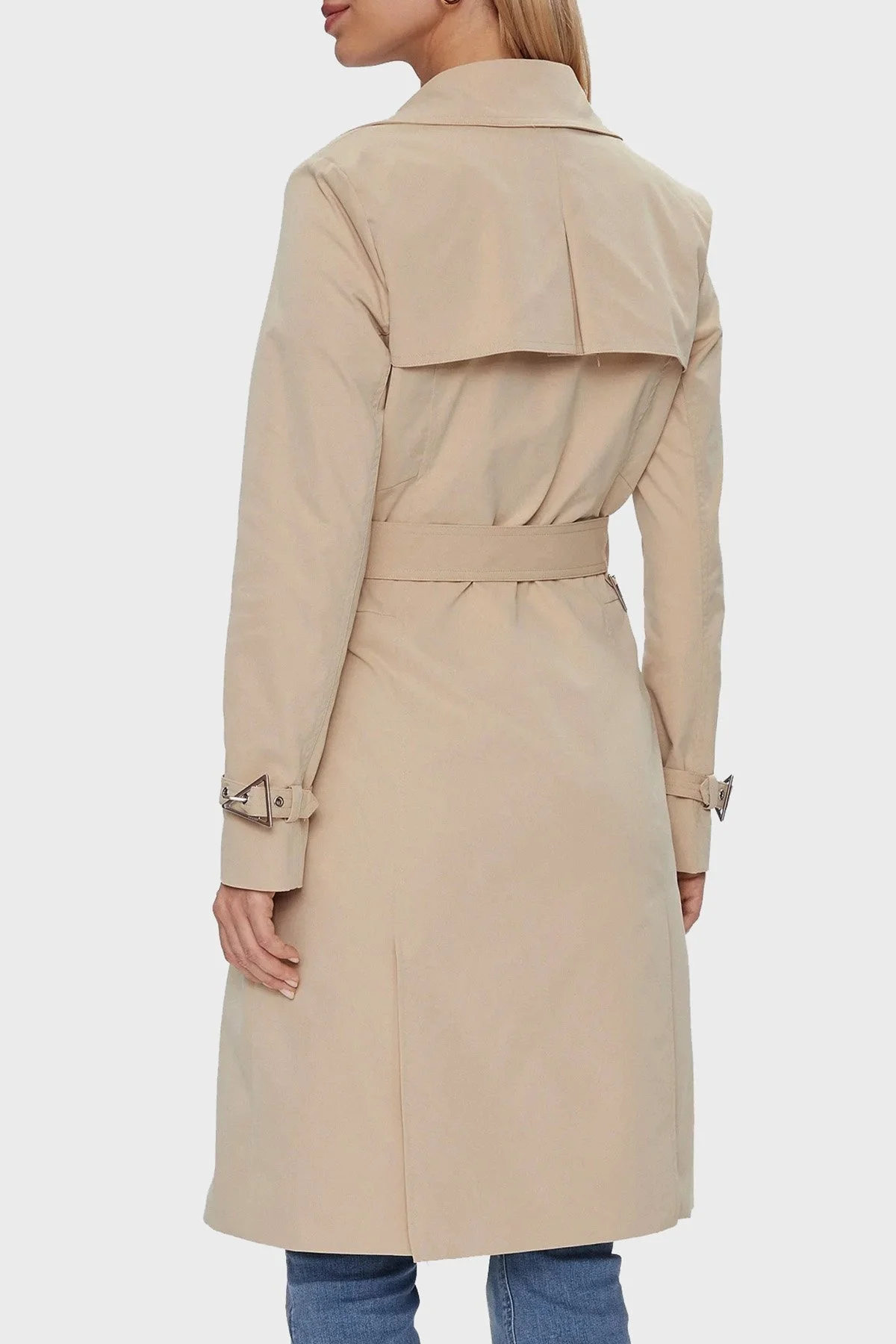 Guess Asia Regular Fit Kemerli W4RL00 WF5Z2 Bayan Trençkot W4RL00WF5Z2 G1L7 BEJ - 2