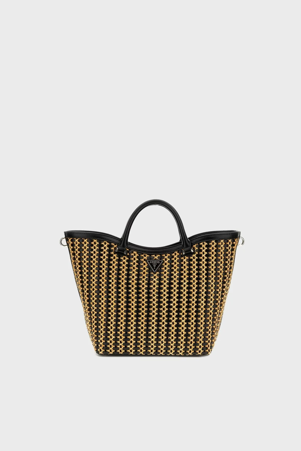 Guess Atalia Çıkarılabilir Askılı Logolu HWWG9647220 Bayan Çanta HWWG96 47220 NTB SİYAH-BEJ - 5