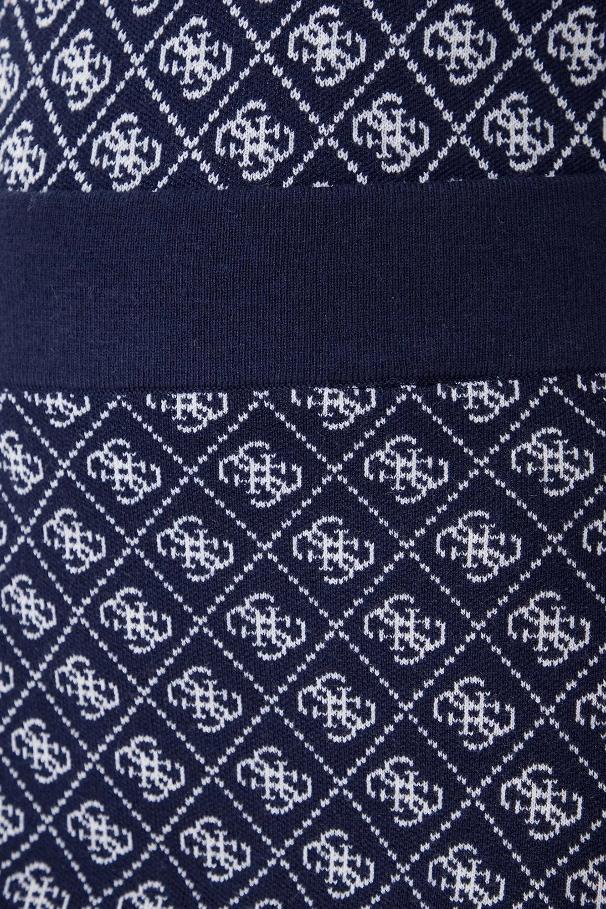 Guess Aubrey 4G Logolu Slim Fit Lastikli Bel Mini Boy W5BD81Z3JD2 Bayan Etek W5BD81 Z3JD2 FBDI LACİVERT - 4