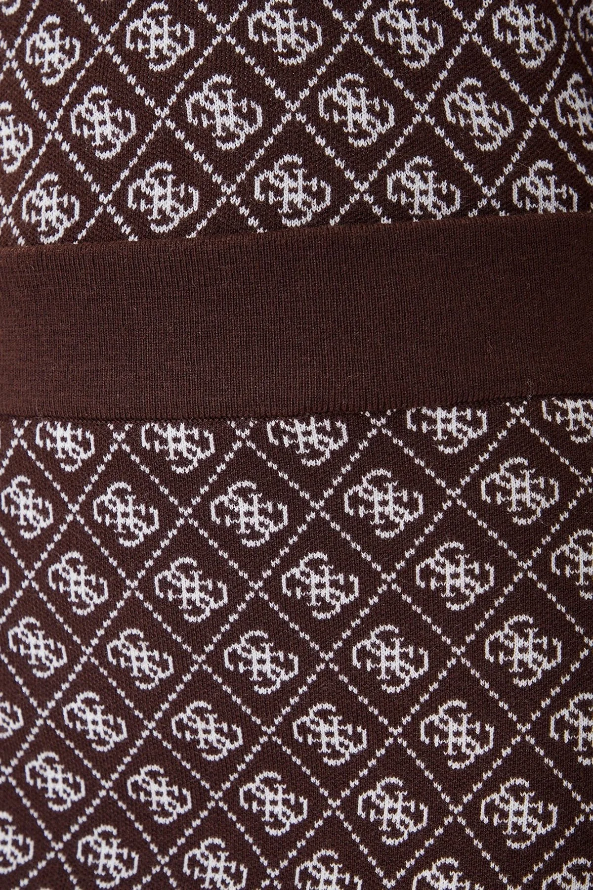 Guess Aubrey 4G Logolu Slim Fit Lastikli Bel Mini W5BD81Z3JD2 Bayan Etek W5BD81 Z3JD2 FNHT KAHVE - 4