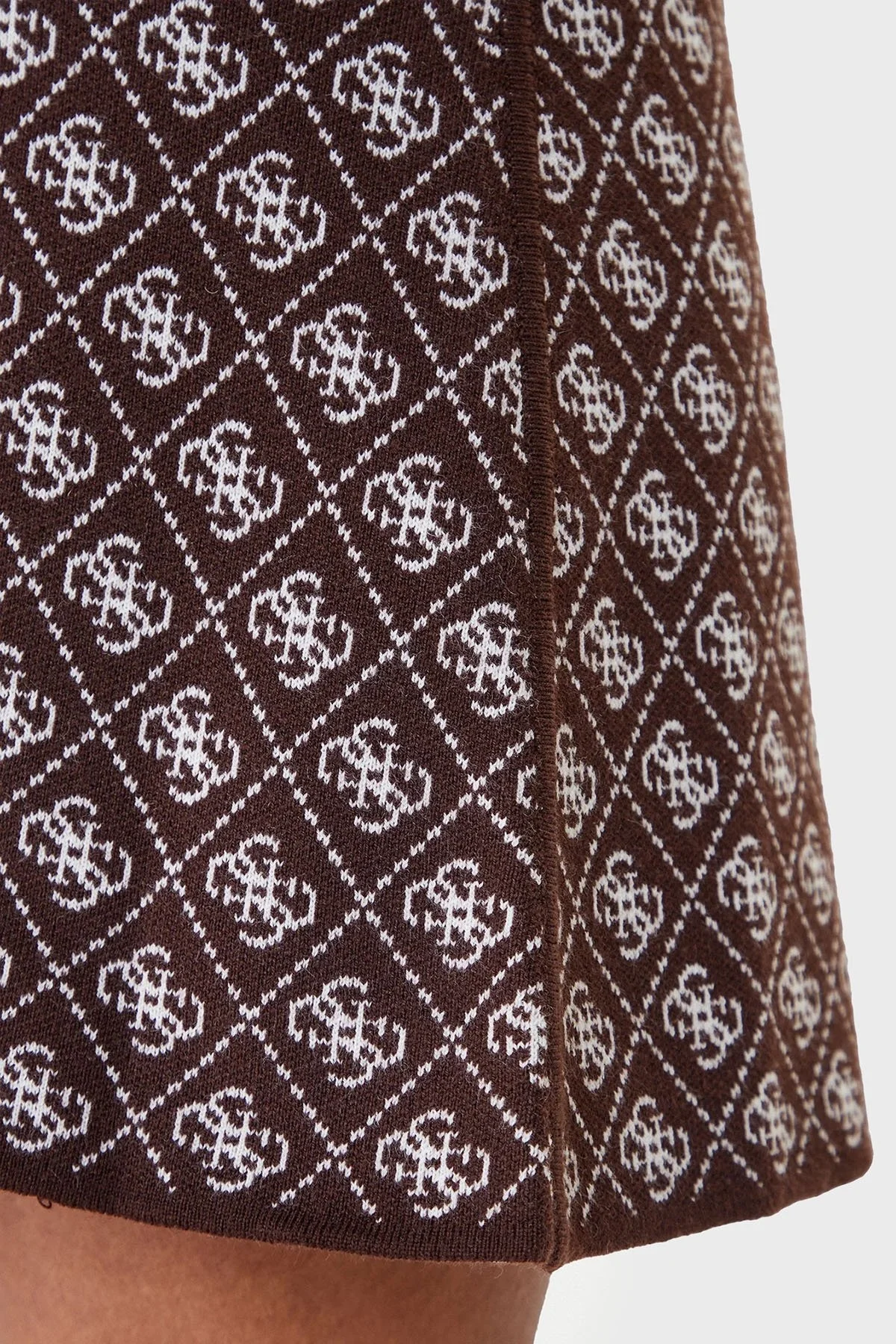 Guess Aubrey 4G Logolu Slim Fit Lastikli Bel Mini W5BD81Z3JD2 Bayan Etek W5BD81 Z3JD2 FNHT KAHVE - 5