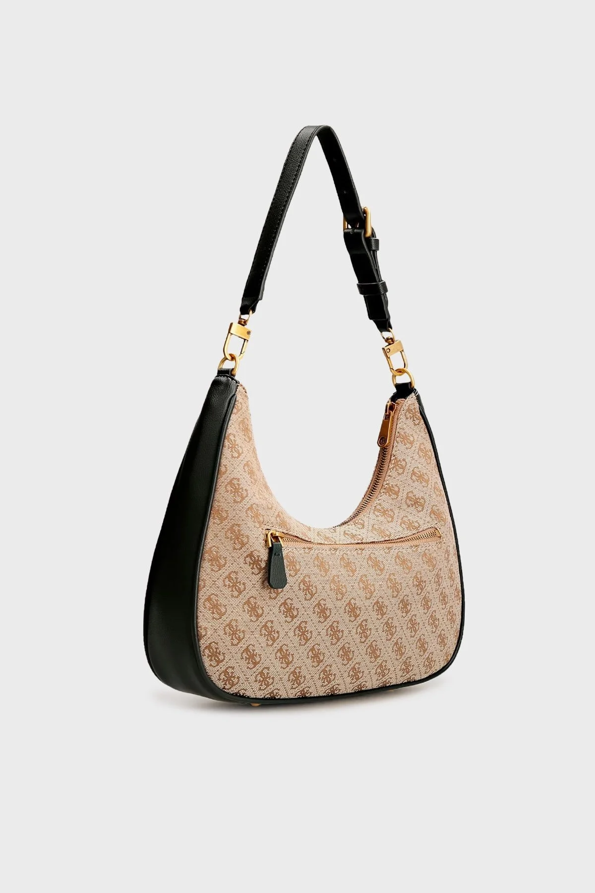 Guess Aviana Logolu Fermuarlı Kol Bayan Çanta HWJB8414020 LBL KAHVE - 4