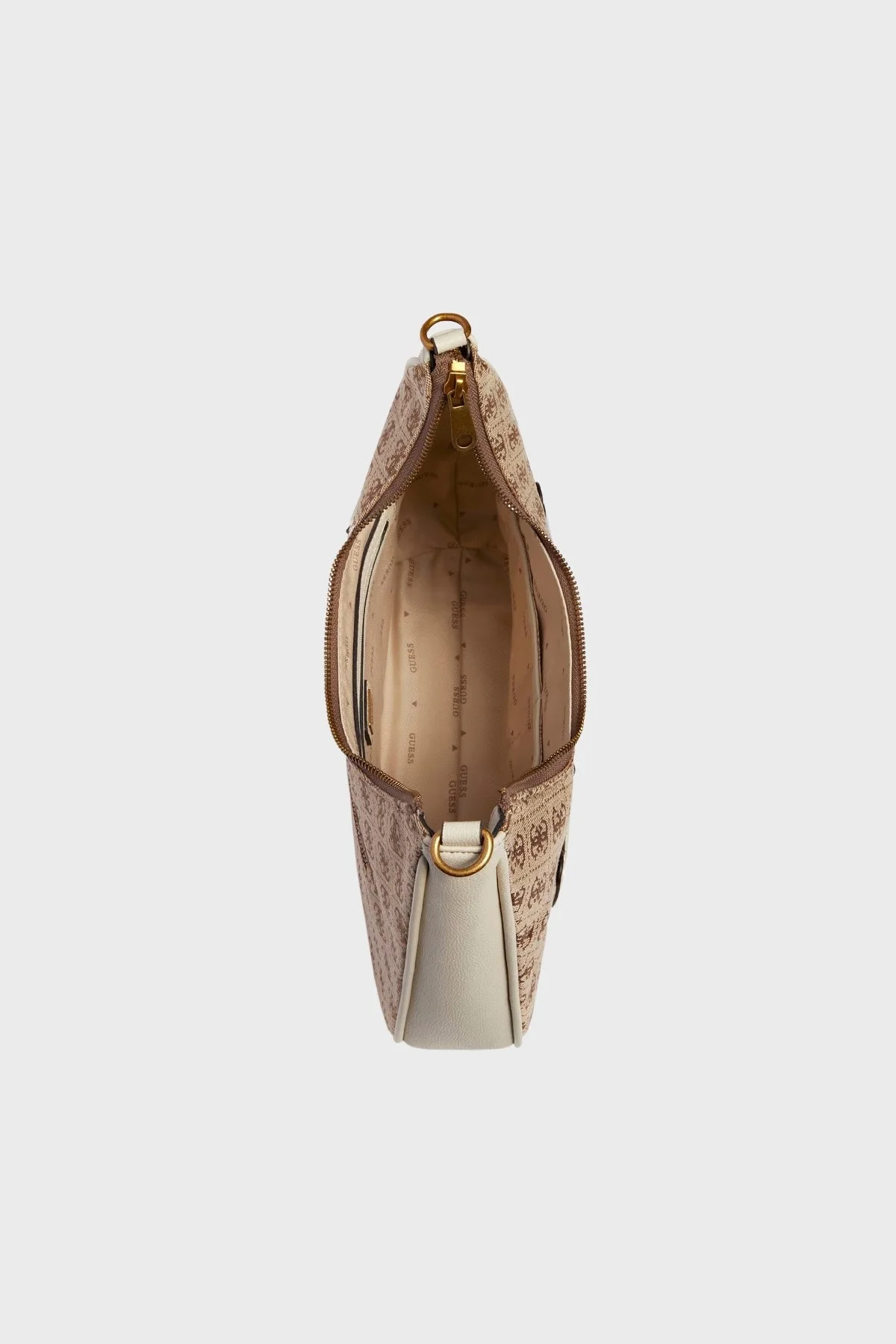 Guess Aviana Logolu Fermuarlı Kol Bayan Çanta HWJB8414020 LTS KAHVE - 5