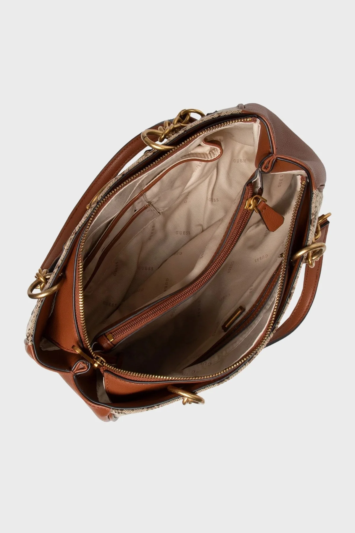 Guess Aviana Logolu Zincir Askılı Bayan Çanta HWJB8414060 LCO KAHVE - 6