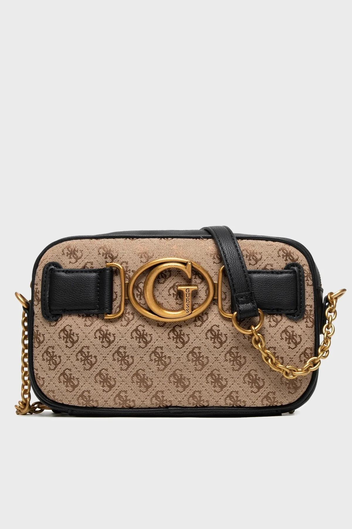 Guess Aviana Logolu Zincir Askılı Mini Çapraz Bayan Çanta HWJB8414140 LBL KAHVE - 1