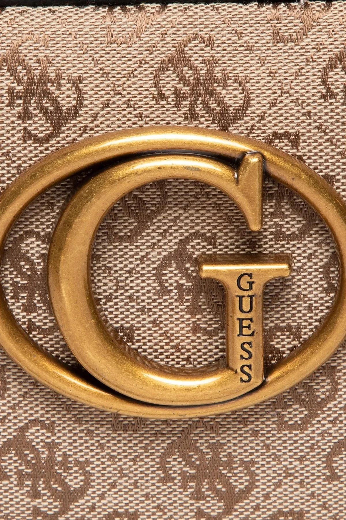 Guess Aviana Logolu Zincir Askılı Mini Çapraz Bayan Çanta HWJB8414140 LBL KAHVE - 3