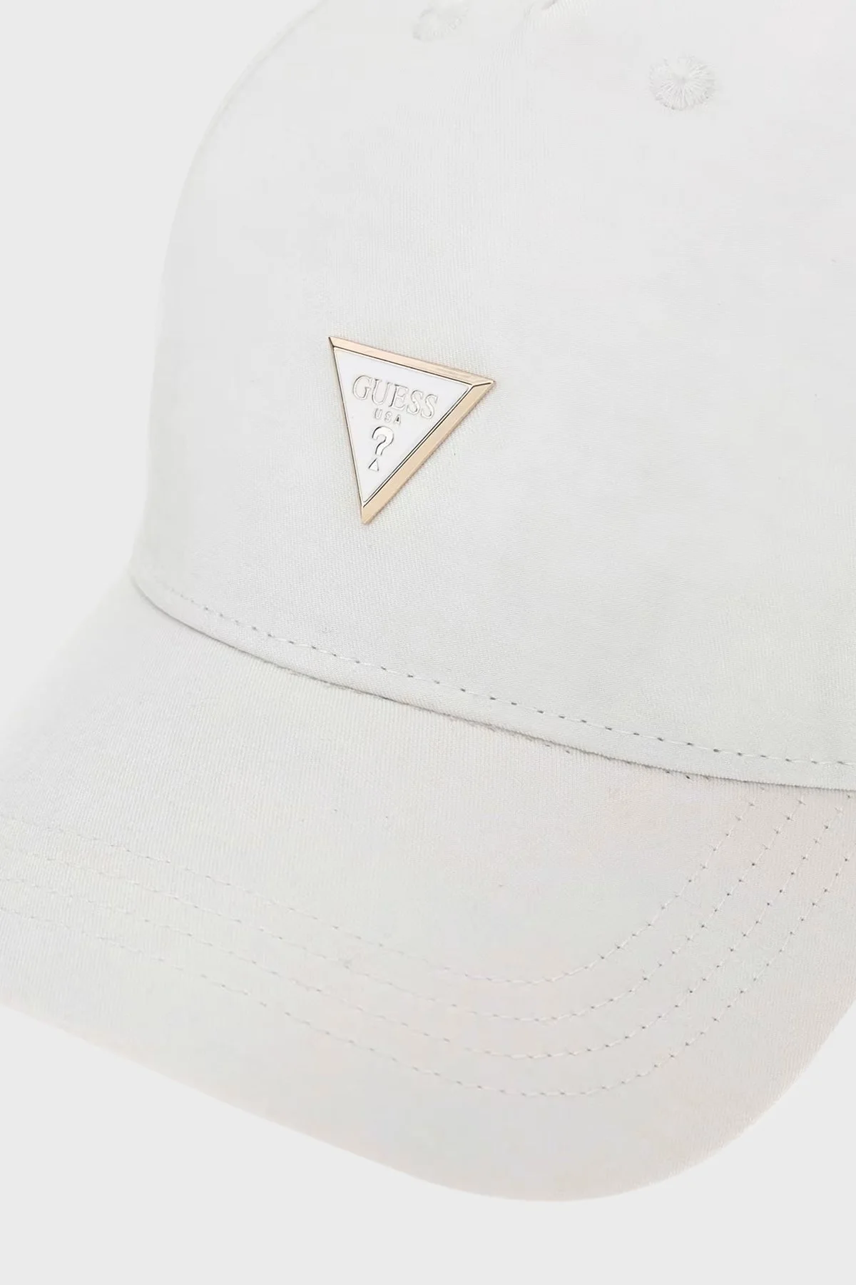 Guess Baseball Logolu % 100 Pamuk AW5283COT01 Bayan Şapka AW5283 COT01 WHI BEYAZ - 3