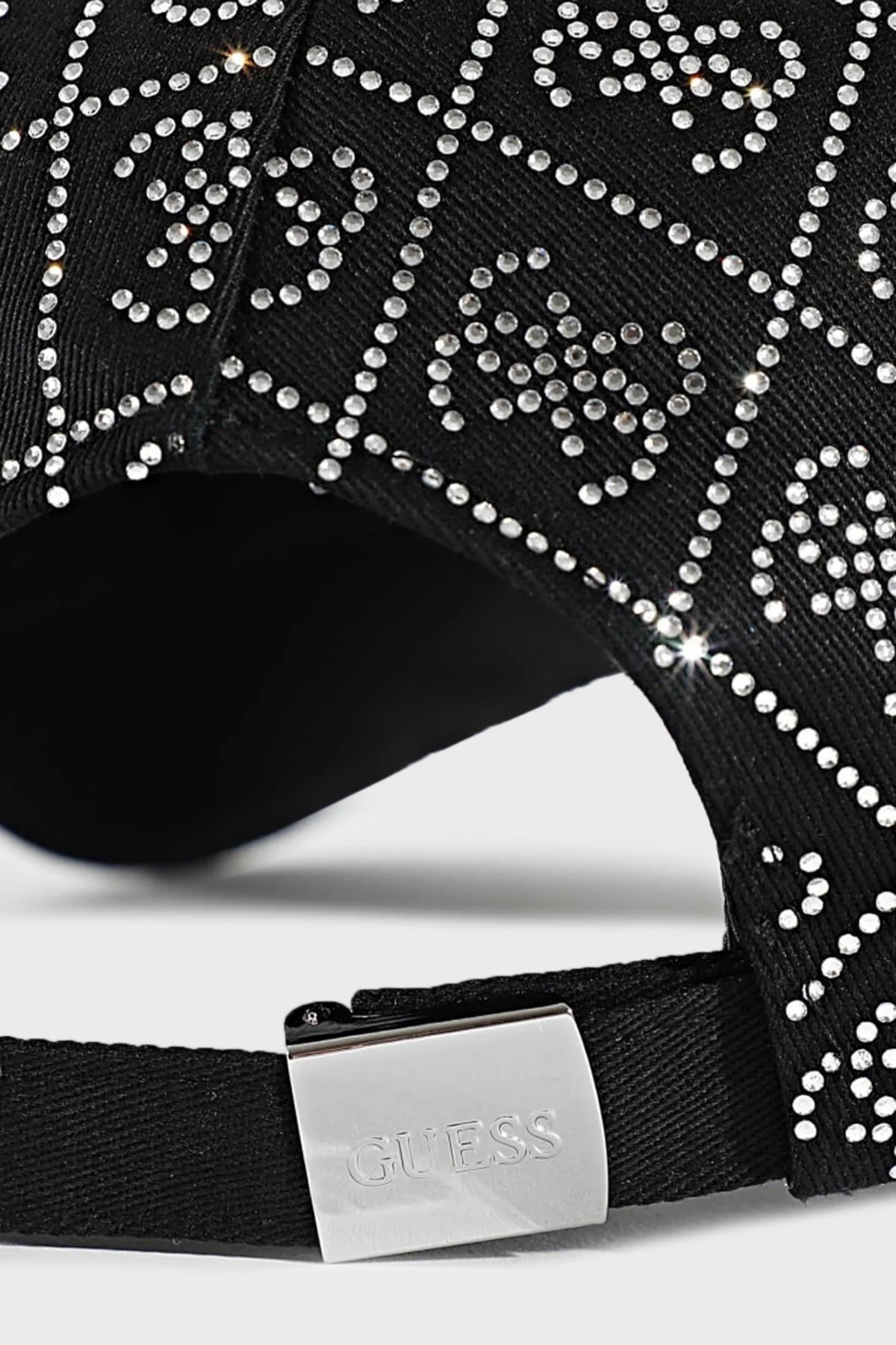 Guess Baseball Taşlı Logolu Pamuk Karışımlı AW5284COT01 Bayan Şapka AW5284 COT01 BLA SİYAH - 7
