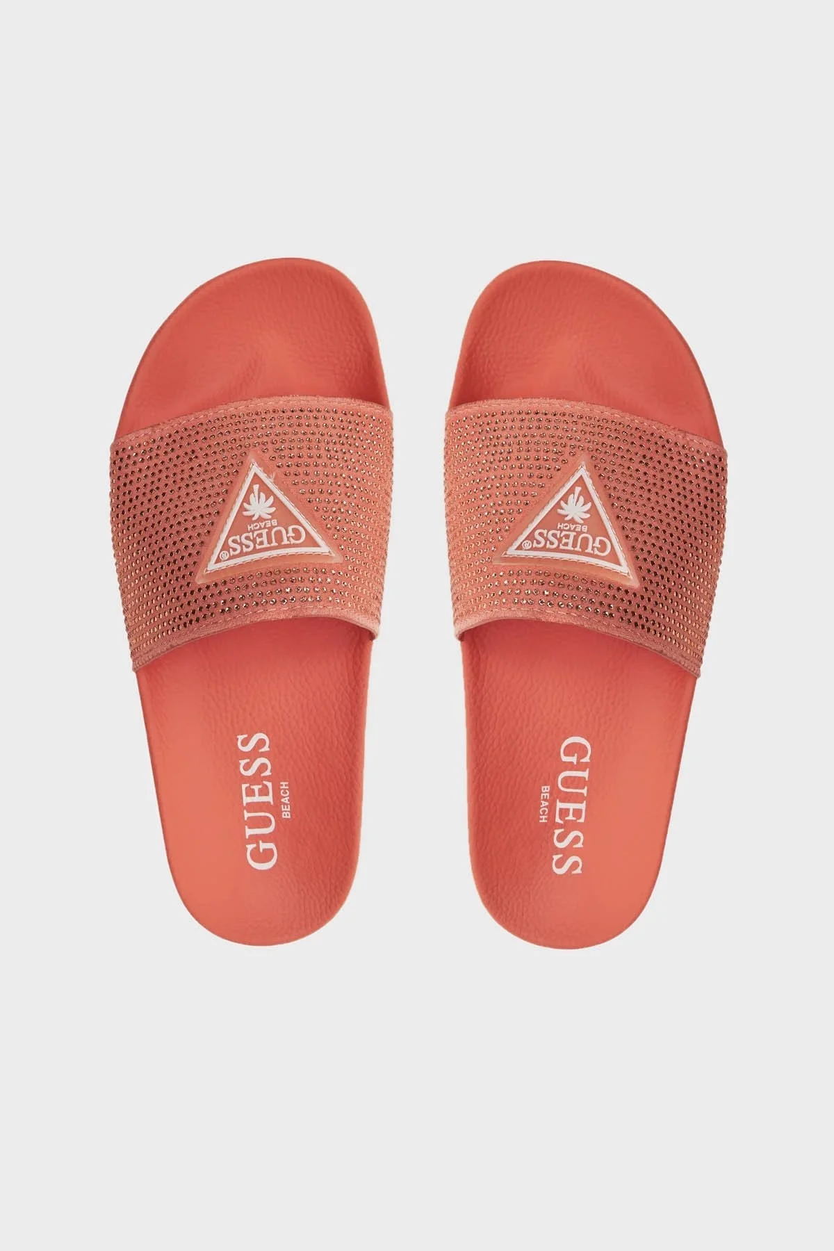 Guess Beach Taşlı Plaj E4GZ25BB00F Bayan Terlik E4GZ25 BB00F G6L2 TURUNCU - 12