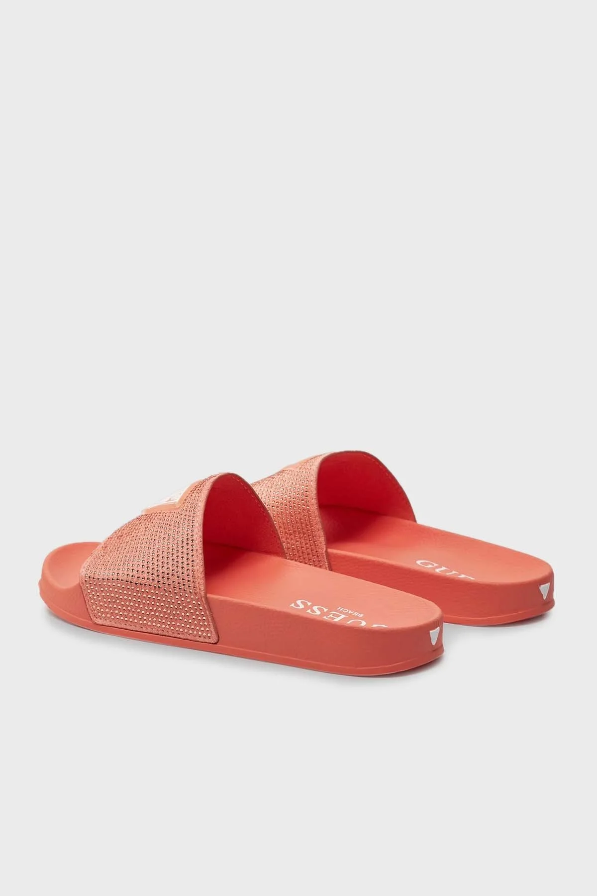 Guess Beach Taşlı Plaj E4GZ25BB00F Kadın Terlik E4GZ25 BB00F G6L2 TURUNCU - 4