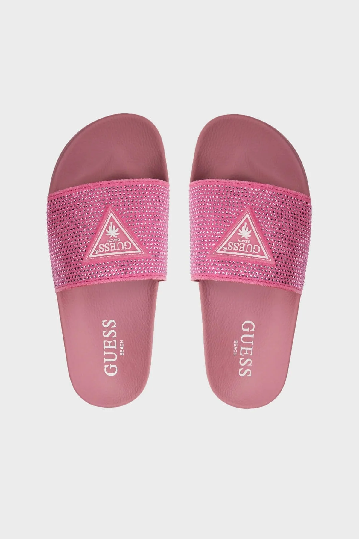 Guess Beach Taşlı Plaj E4GZ25BB00F Bayan Terlik E4GZ25 BB00F G6N3 PEMBE - 6