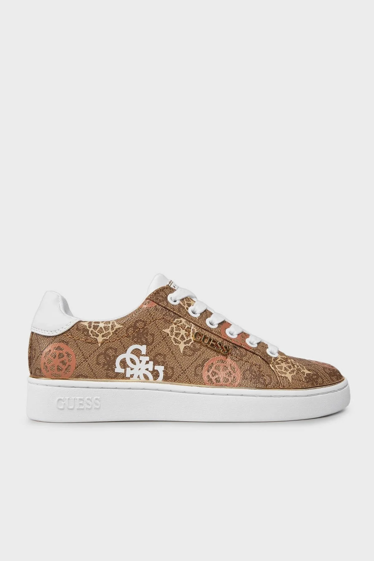 Guess Beckie Logolu Sneaker FLPB10 FAL12 Bayan Ayakkabı FLPB10FAL12 MULTI KAHVE-BEYAZ - 1