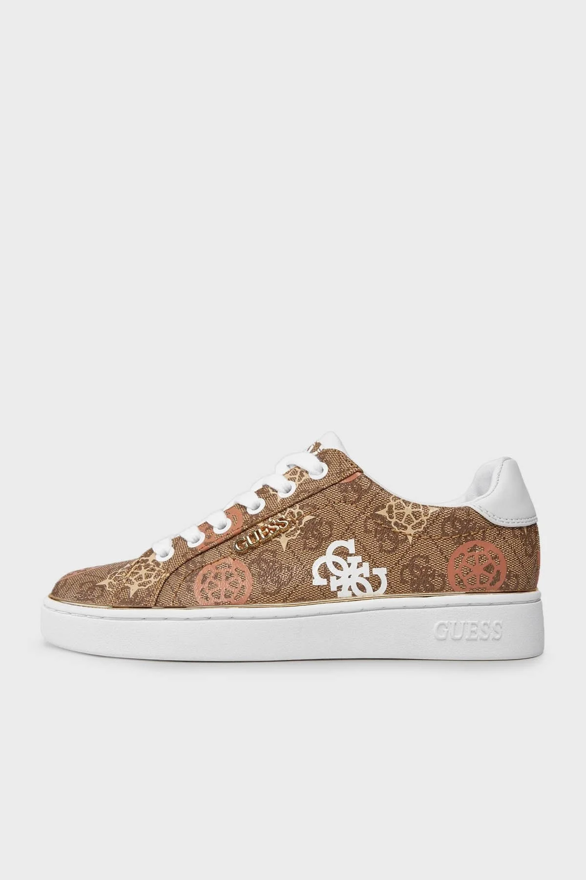 Guess Beckie Logolu Sneaker FLPB10 FAL12 Bayan Ayakkabı FLPB10FAL12 MULTI KAHVE-BEYAZ - 2