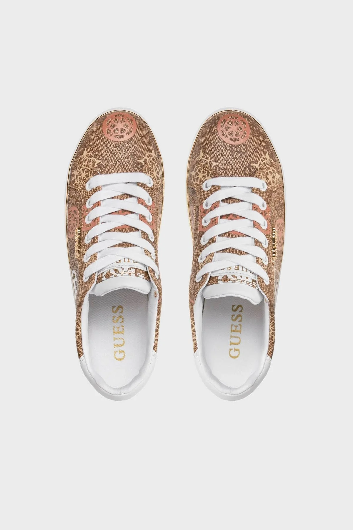 Guess Beckie Logolu Sneaker FLPB10 FAL12 Bayan Ayakkabı FLPB10FAL12 MULTI KAHVE-BEYAZ - 5