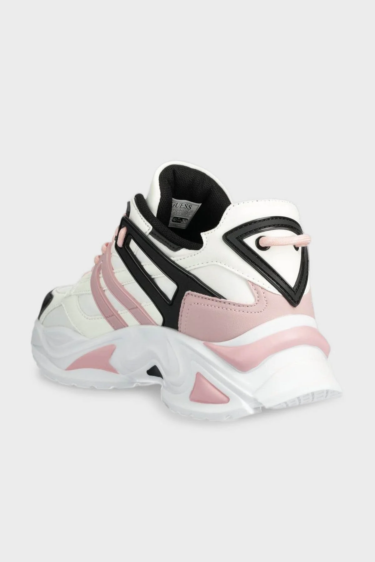 Guess Belluna Kalın Tabanlı Sneaker FLJBLLELE12 Bayan Ayakkabı FLJBLL ELE12 PINWH BEYAZ-PEMBE - 7