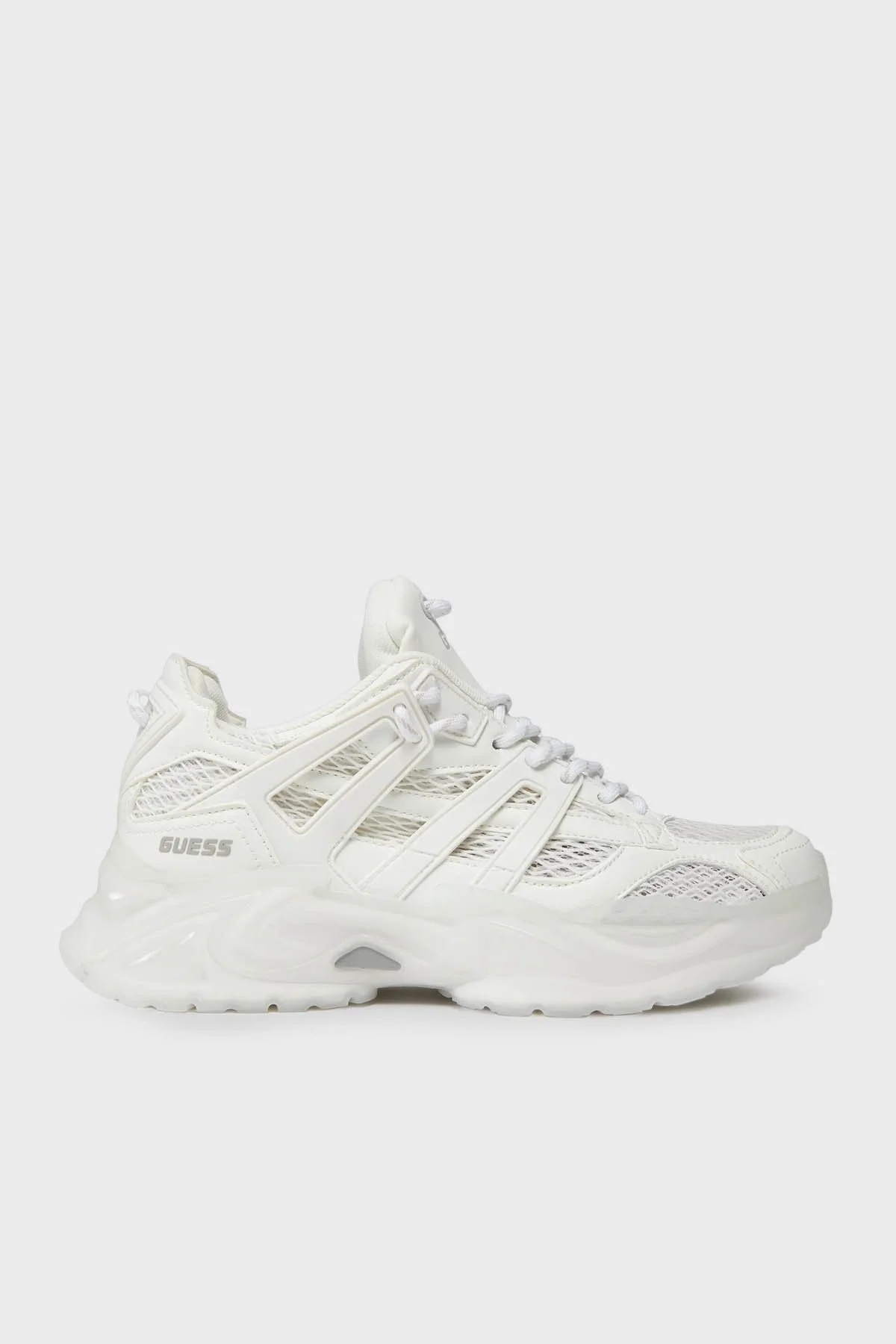 Guess Belluna Kalın Tabanlı Sneaker FLJBLLELE12 Bayan Ayakkabı FLJBLL ELE12 WHITE BEYAZ - 1