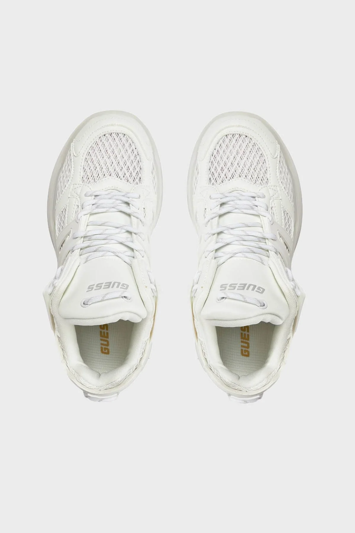 Guess Belluna Kalın Tabanlı Sneaker FLJBLLELE12 Bayan Ayakkabı FLJBLL ELE12 WHITE BEYAZ - 5