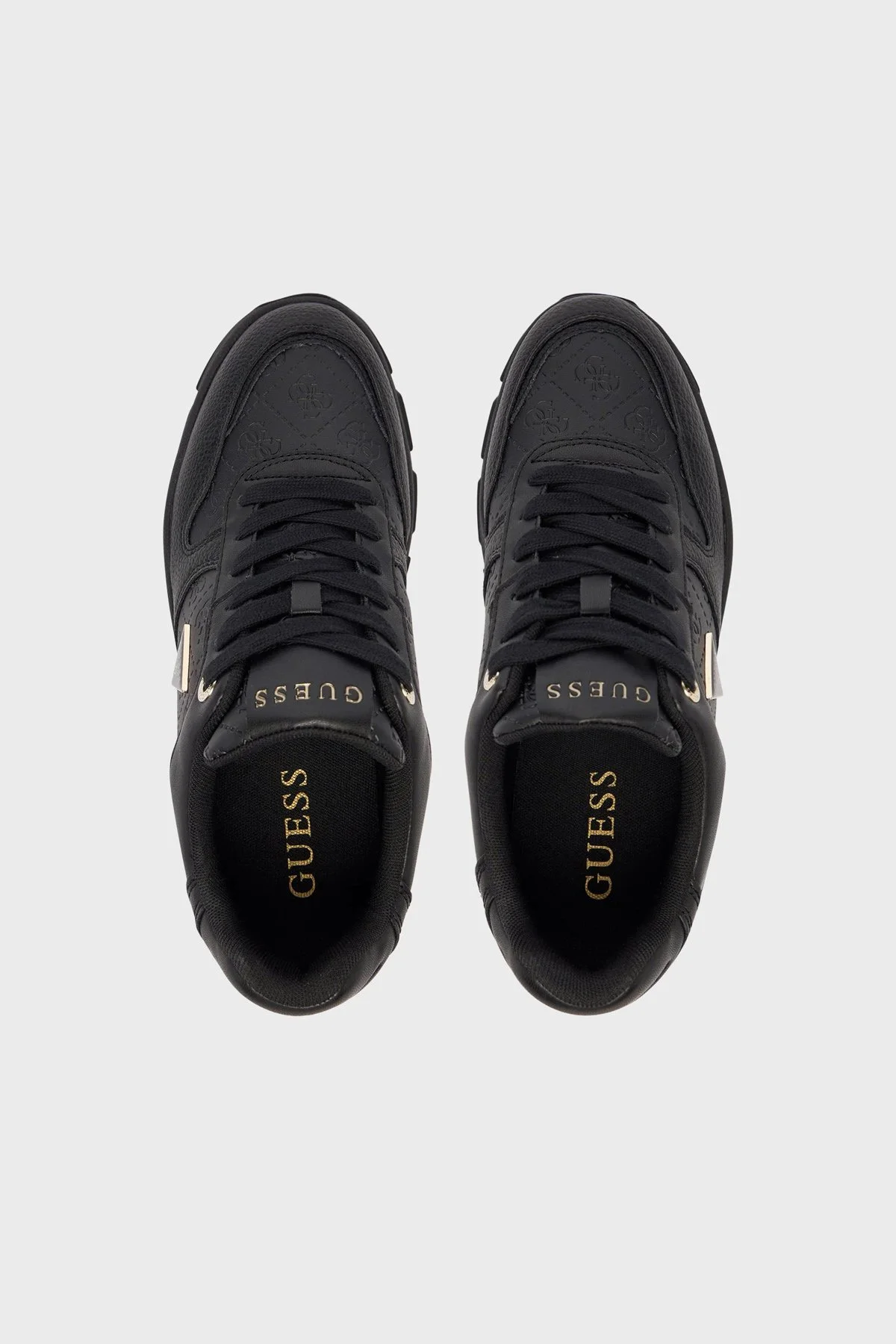 Guess Beneto Logolu Sneaker FLFBE3FAL12 Kadın Ayakkabı FLFBE3 FAL12 BLACK Siyah - 4