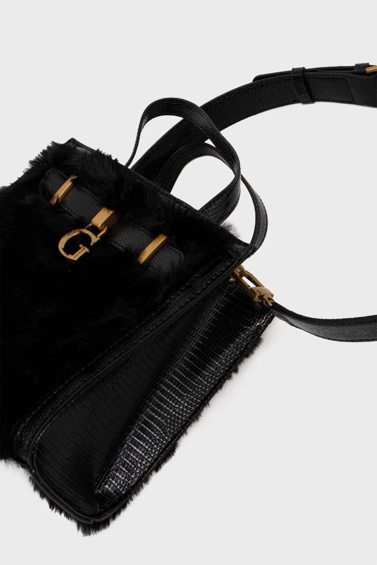 Guess Bergen Çıkarılabilir Uzatma Askılı Bayan Çanta HWWK8973770 BLA SİYAH - 4