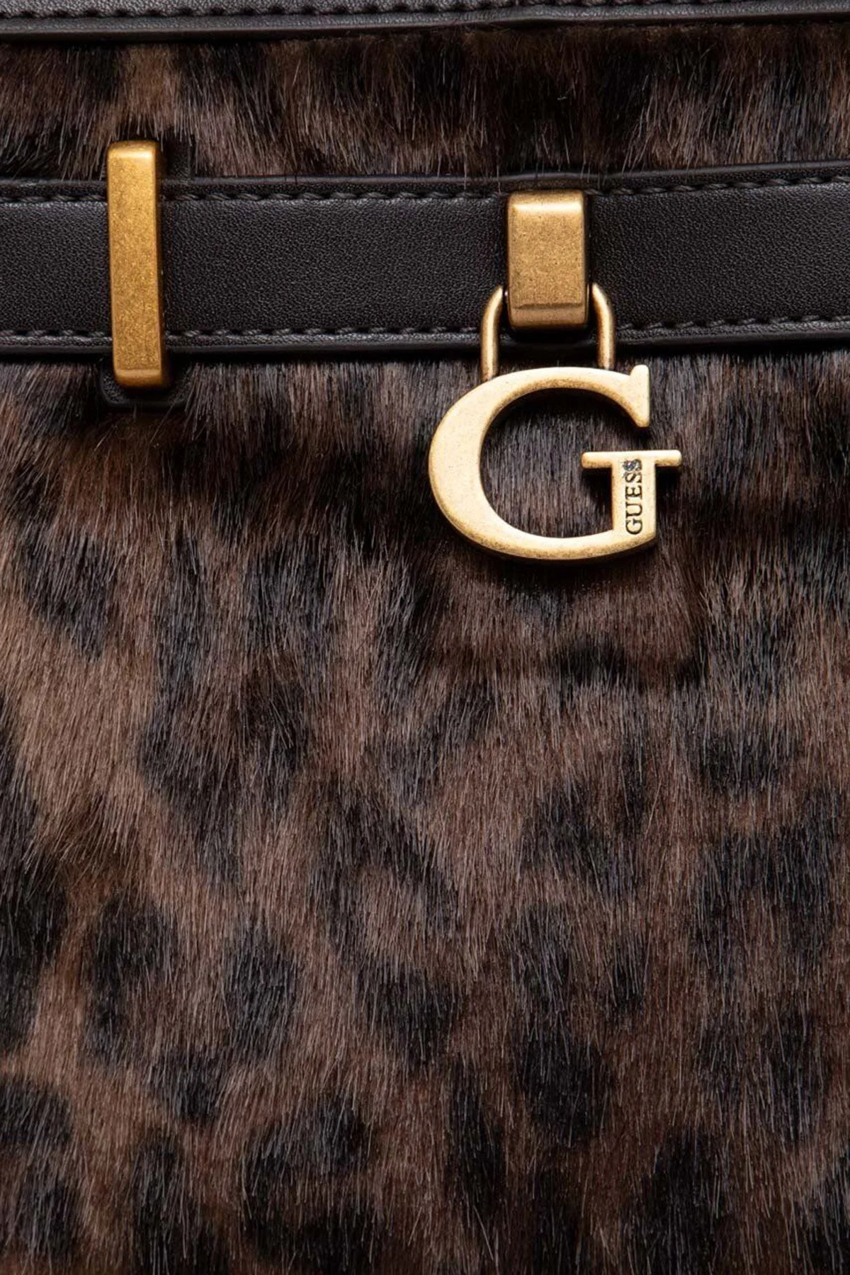 Guess Bergen Çıkarılabilir Uzatma Askılı Bayan Çanta HWWL8973770 LEO LEOPAR - 5