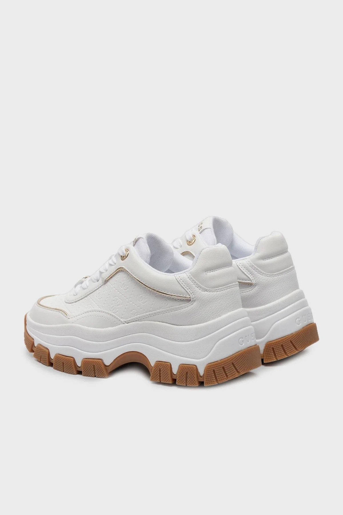 Guess Berrett Kalın Tabanlı Sneaker FLTBERELE12 Bayan Ayakkabı FLTBER ELE12 WHITE BEYAZ - 3