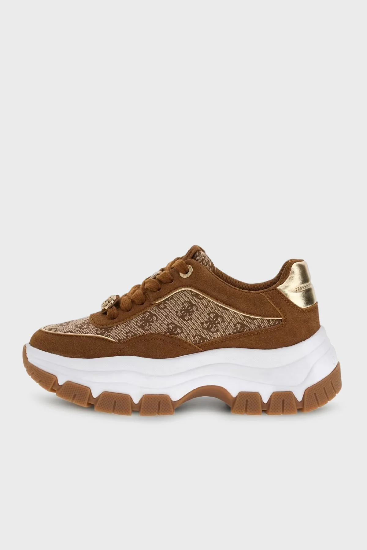 Guess Berrett Logolu Bağcıklı Sneaker FLPBT3FAL12 Bayan Ayakkabı FLPBT3 FAL12 BEIBR BEJ - 7