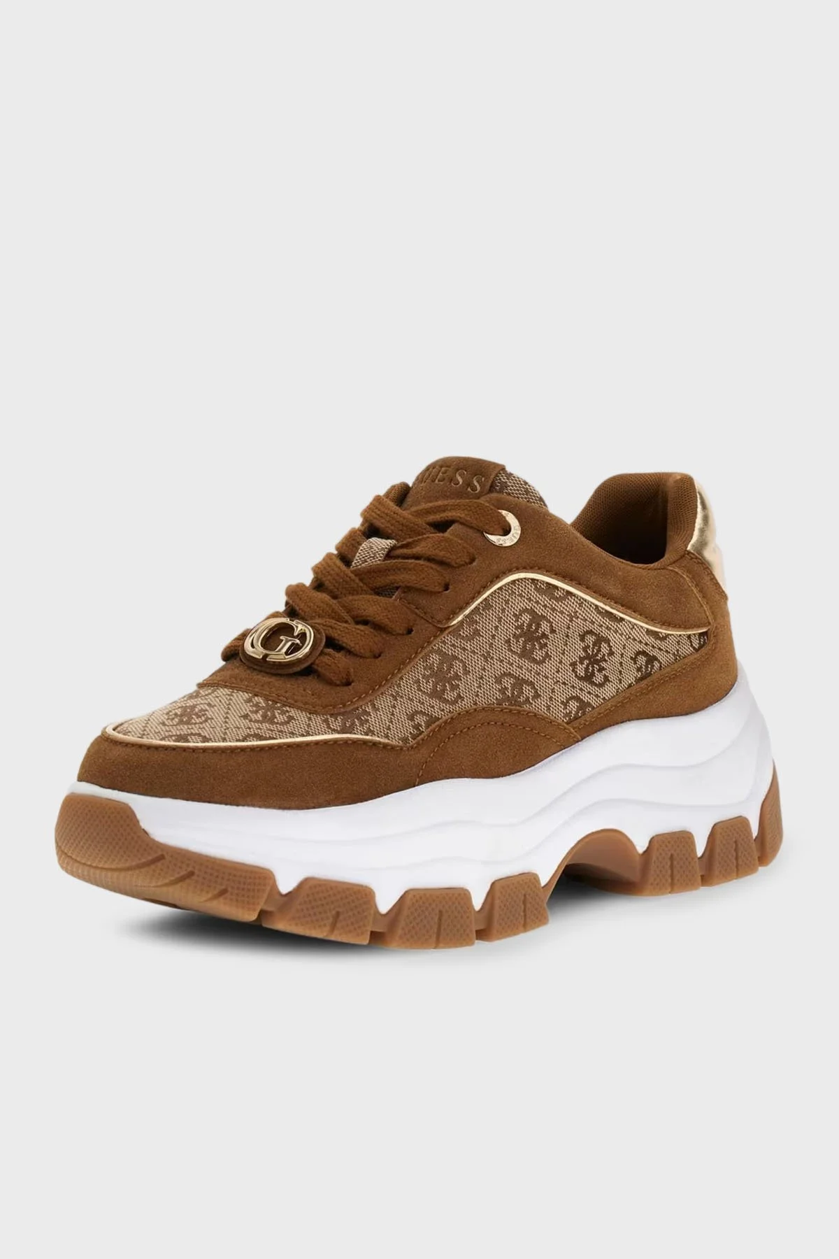 Guess Berrett Logolu Bağcıklı Sneaker FLPBT3FAL12 Bayan Ayakkabı FLPBT3 FAL12 BEIBR BEJ - 8