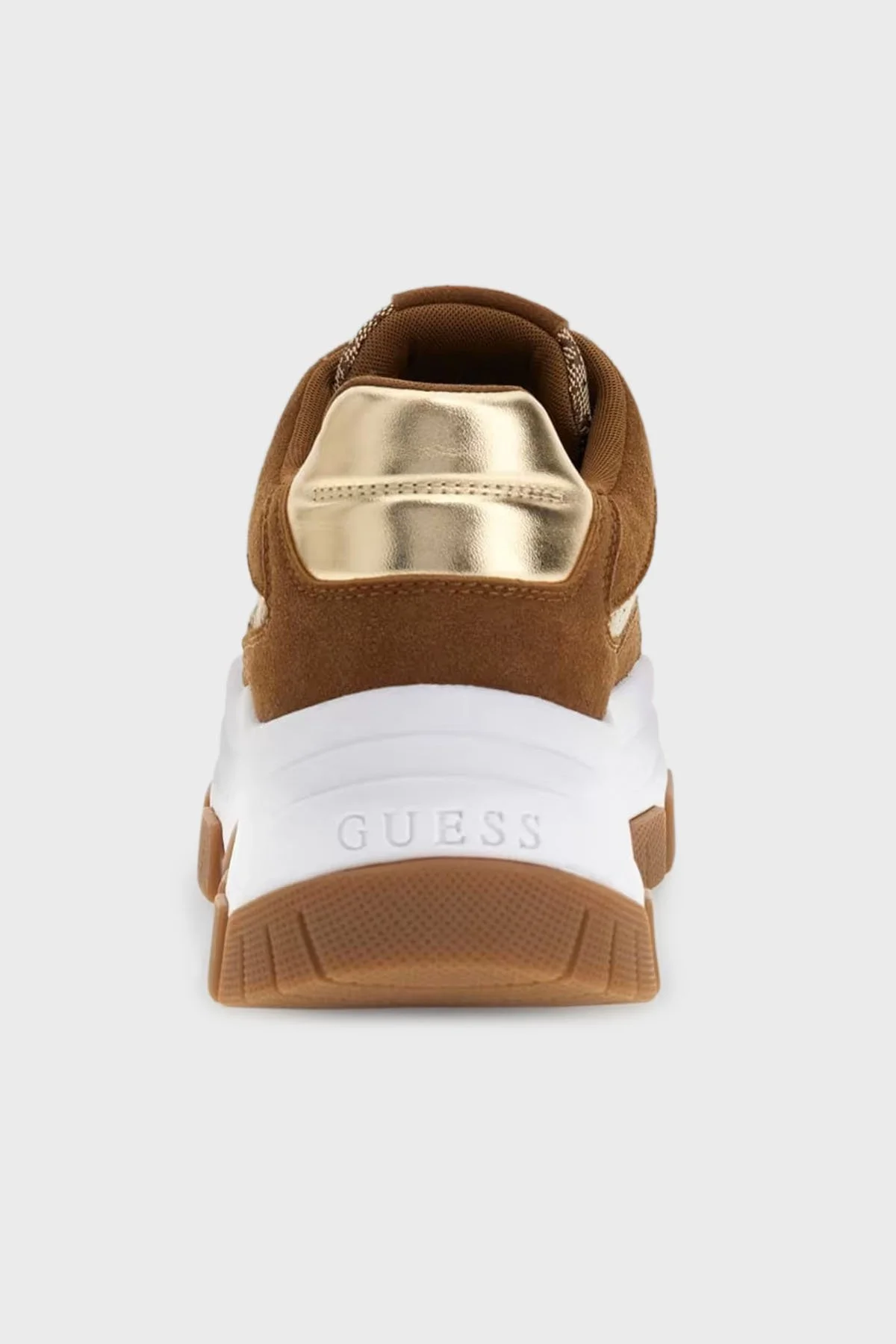 Guess Berrett Logolu Bağcıklı Sneaker FLPBT3FAL12 Kadın Ayakkabı FLPBT3 FAL12 BEIBR BEJ - 5
