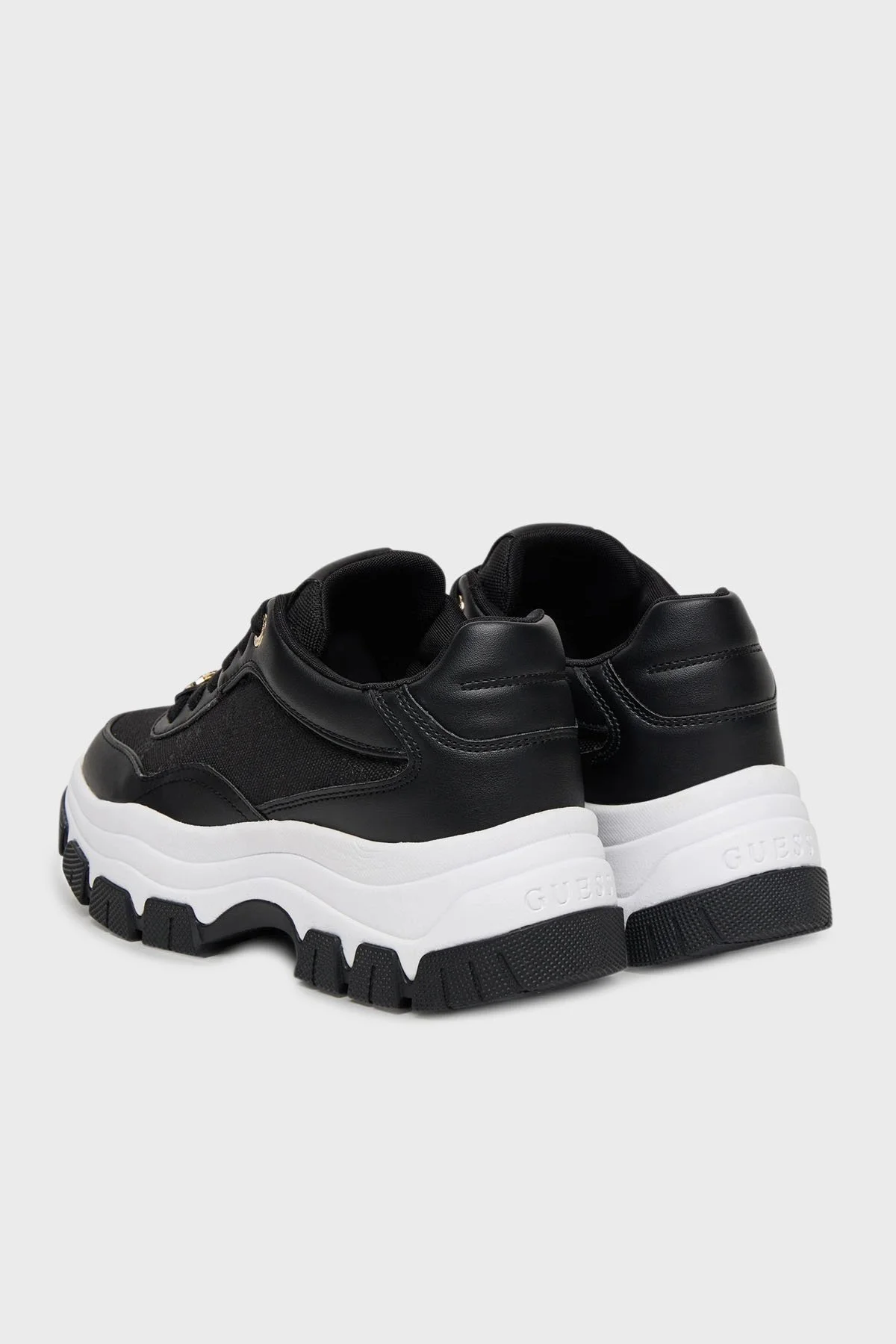 Guess Berrett2 4G Logolu Kalın Tabanlı Sneaker FLFBRTELE12 Kadın Ayakkabı FLFBRT ELE12 BLACK SİYAH - 5