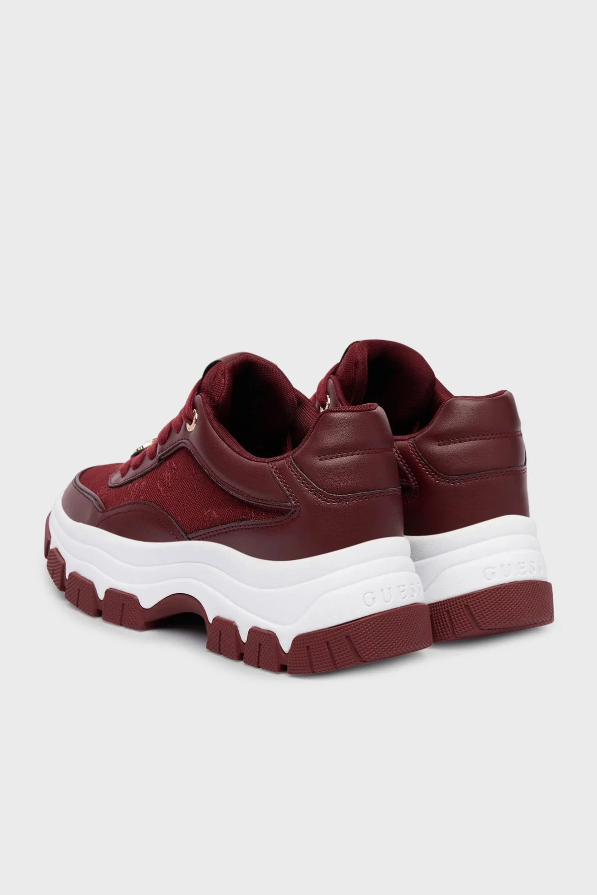 Guess Berrett2 4G Logolu Kalın Tabanlı Sneaker FLFBRTELE12 Bayan Ayakkabı FLFBRT ELE12 WINE BORDO - 10