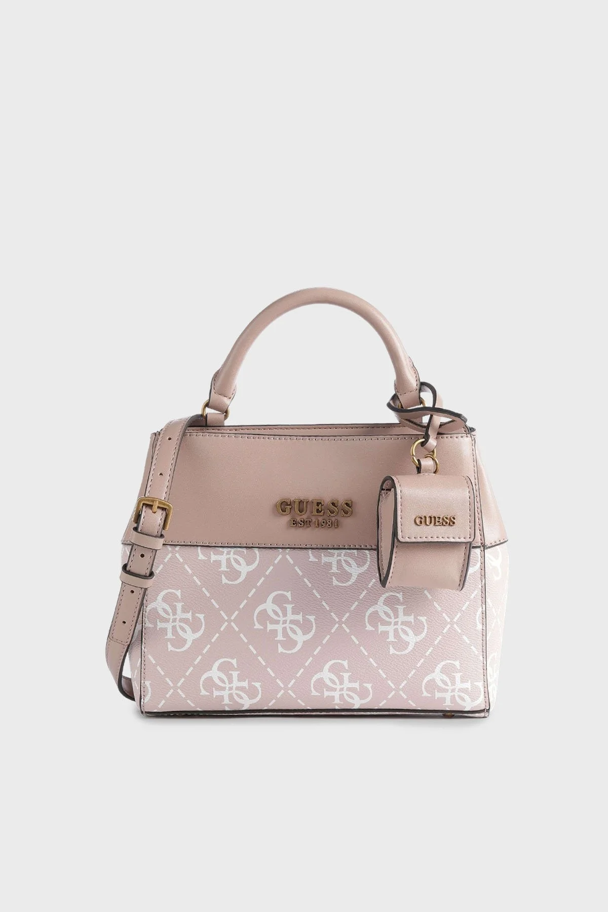 Guess Berta Logolu Çıkarılabilir Omuz Askılı Bayan Çanta HWSB8688050 REG PUDRA - 1