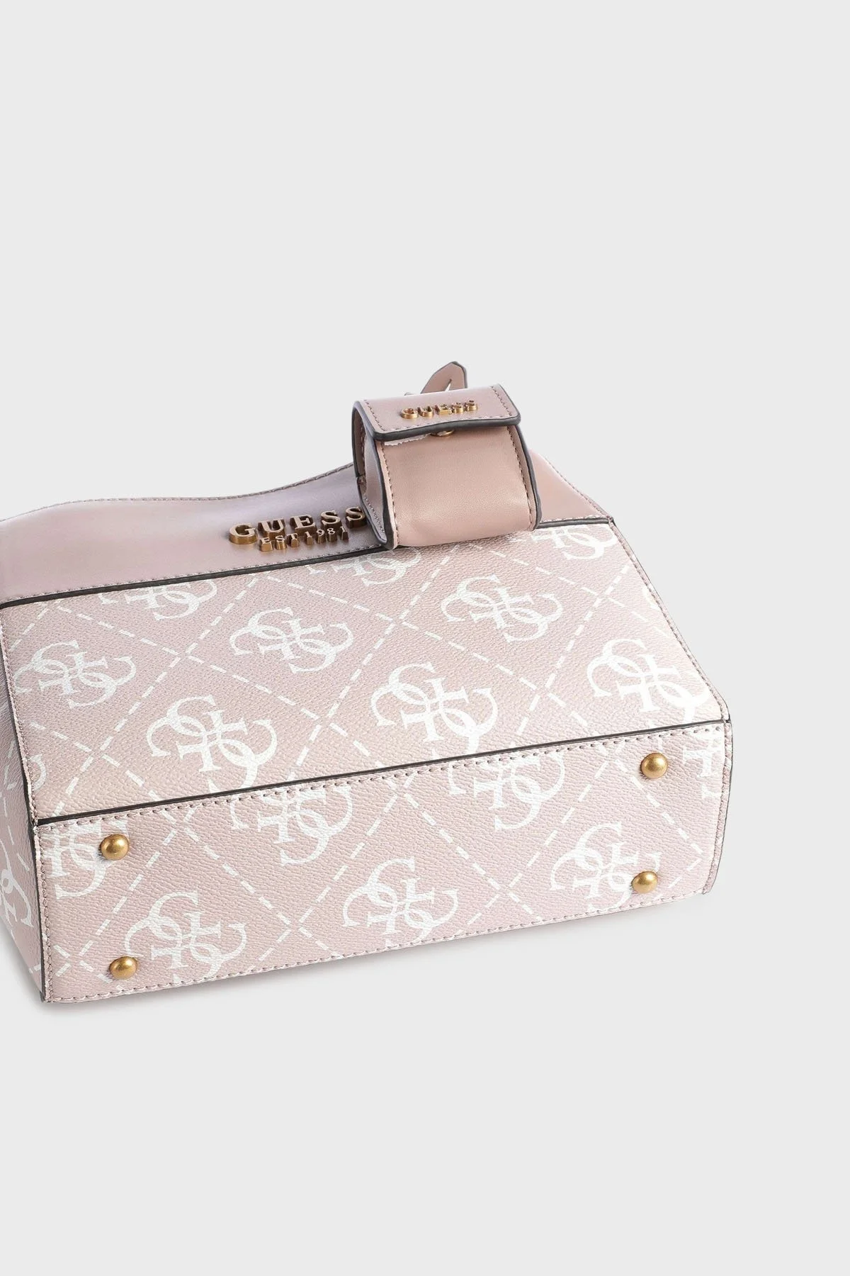 Guess Berta Logolu Çıkarılabilir Omuz Askılı Bayan Çanta HWSB8688050 REG PUDRA - 4