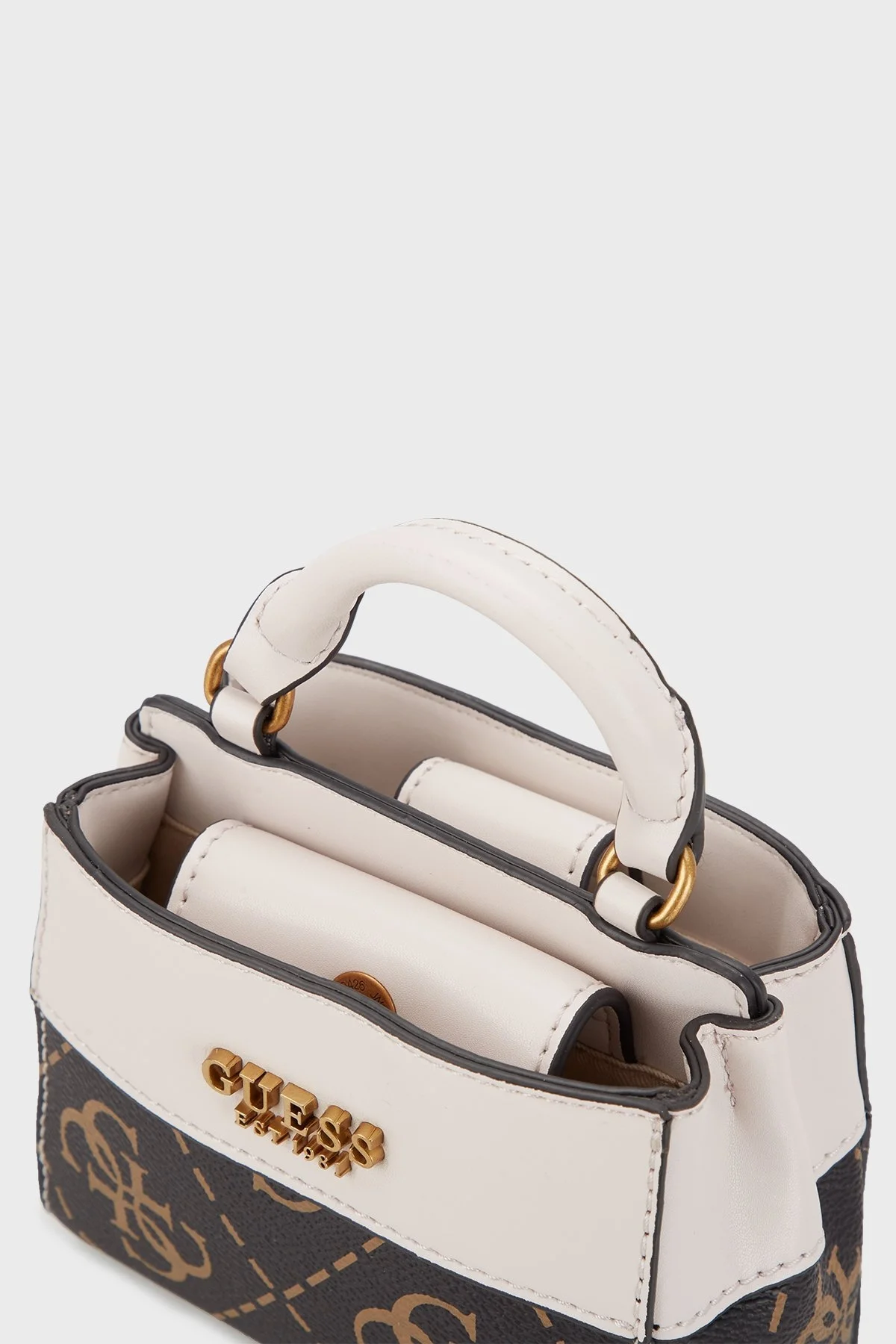 Guess Berta Logolu Çıkarılabilir Omuz Askılı Bayan Çanta HWSB8688770 BWE KAHVE - 4