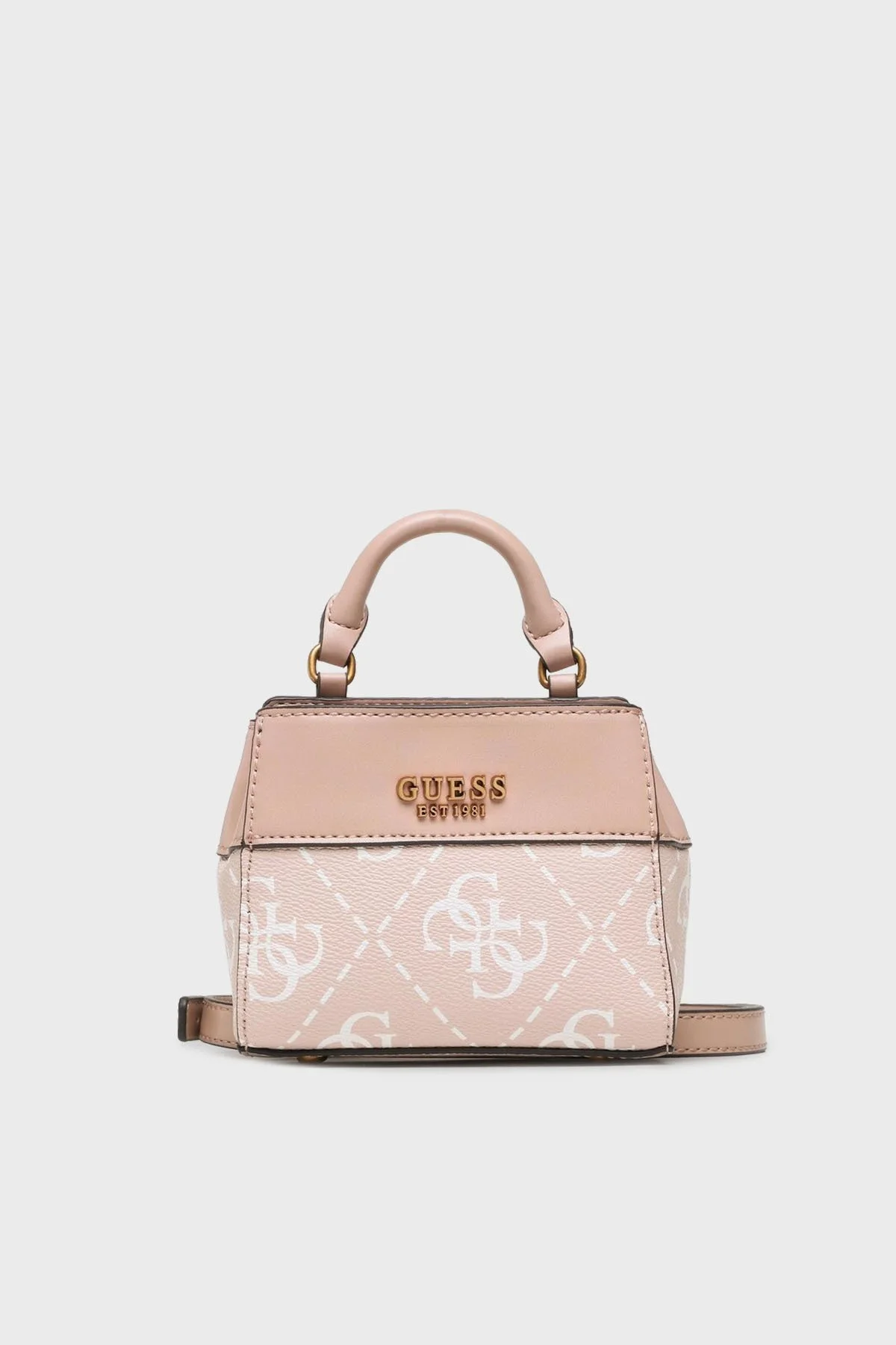 Guess Berta Logolu Çıkarılabilir Omuz Askılı Bayan Çanta HWSB8688770 REG PUDRA - 1