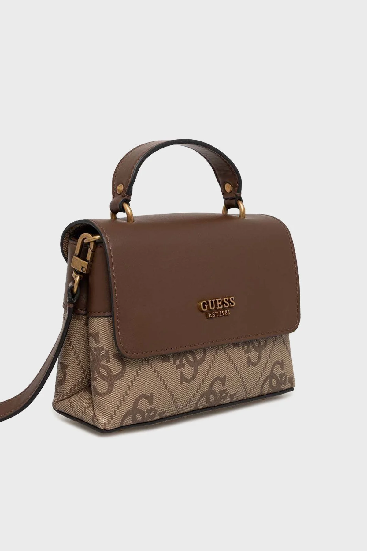 Guess Berta Logolu Çıkarılabilir Uzatma Askılı Bayan Çanta HWBB8688780 LGW KAHVE - 3