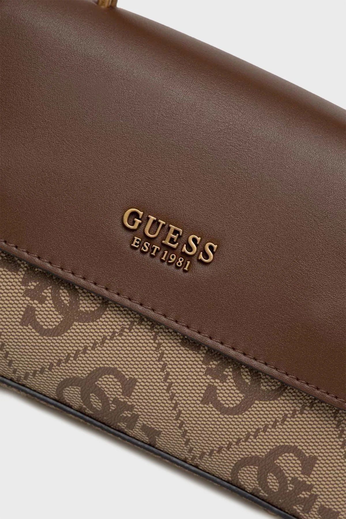 Guess Berta Logolu Çıkarılabilir Uzatma Askılı Bayan Çanta HWBB8688780 LGW KAHVE - 4