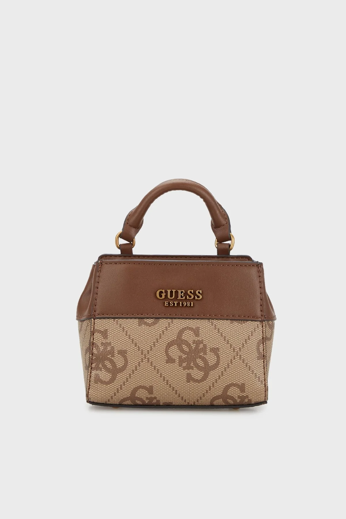 Guess Berta Logolu Çıkarılabilir Uzatma Askılı Mikro Mini Bayan Çanta HWBB8688770 LGW KAHVE - 1