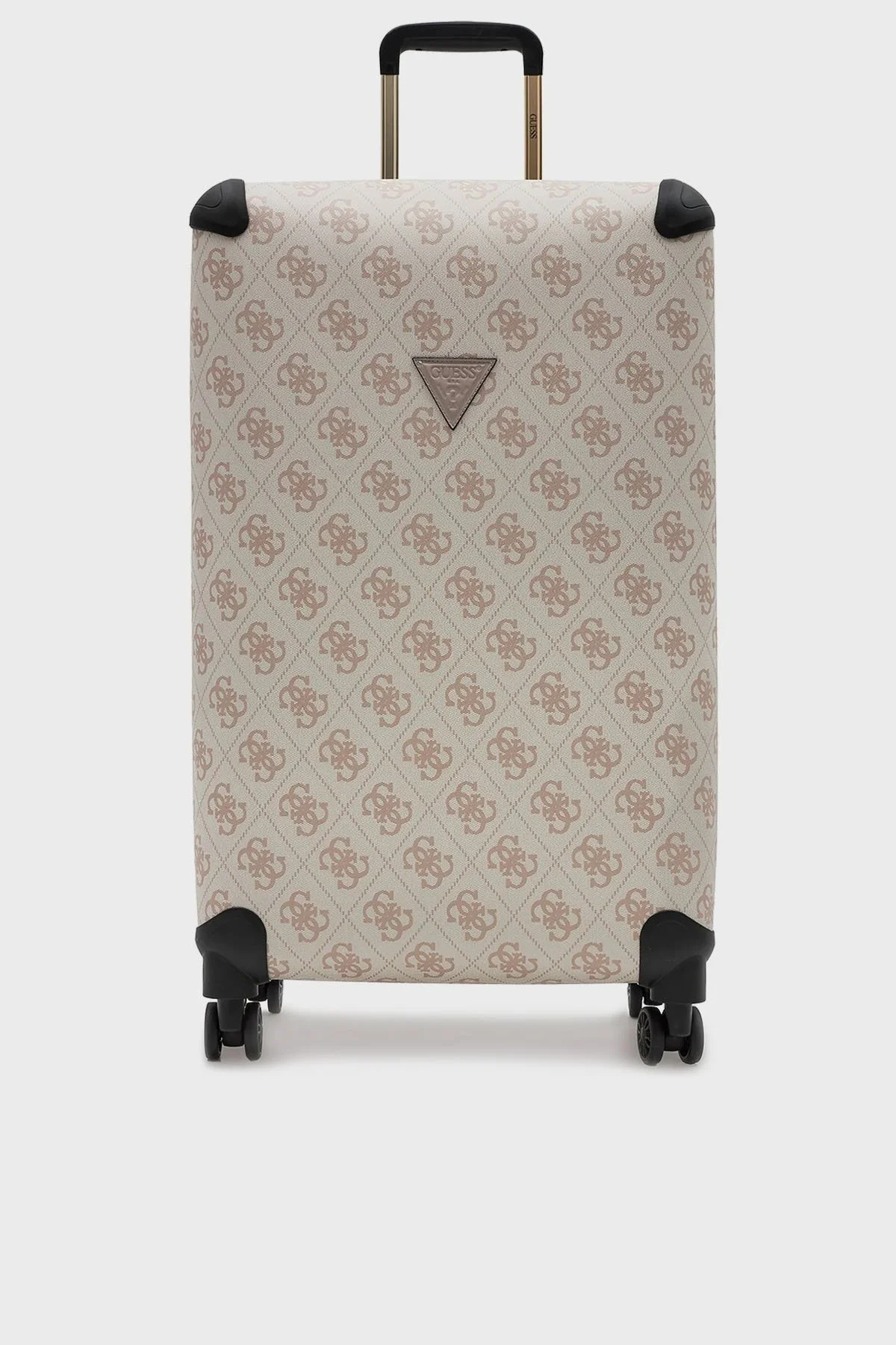 Guess Berta Logolu Fermuarlı Şifre Kilitli Büyük Boy TWB86889880 Bayan Valiz TWB86889880 DVL BEJ - 1