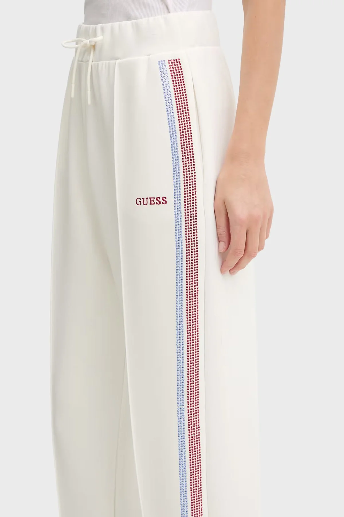 Guess Berthe Modal Karışımlı Regular Fit Lastikli Paça Jogger V6RB01KCAY2 Bayan Pantolon V6RB01 KCAY2 G018 BEYAZ - 4