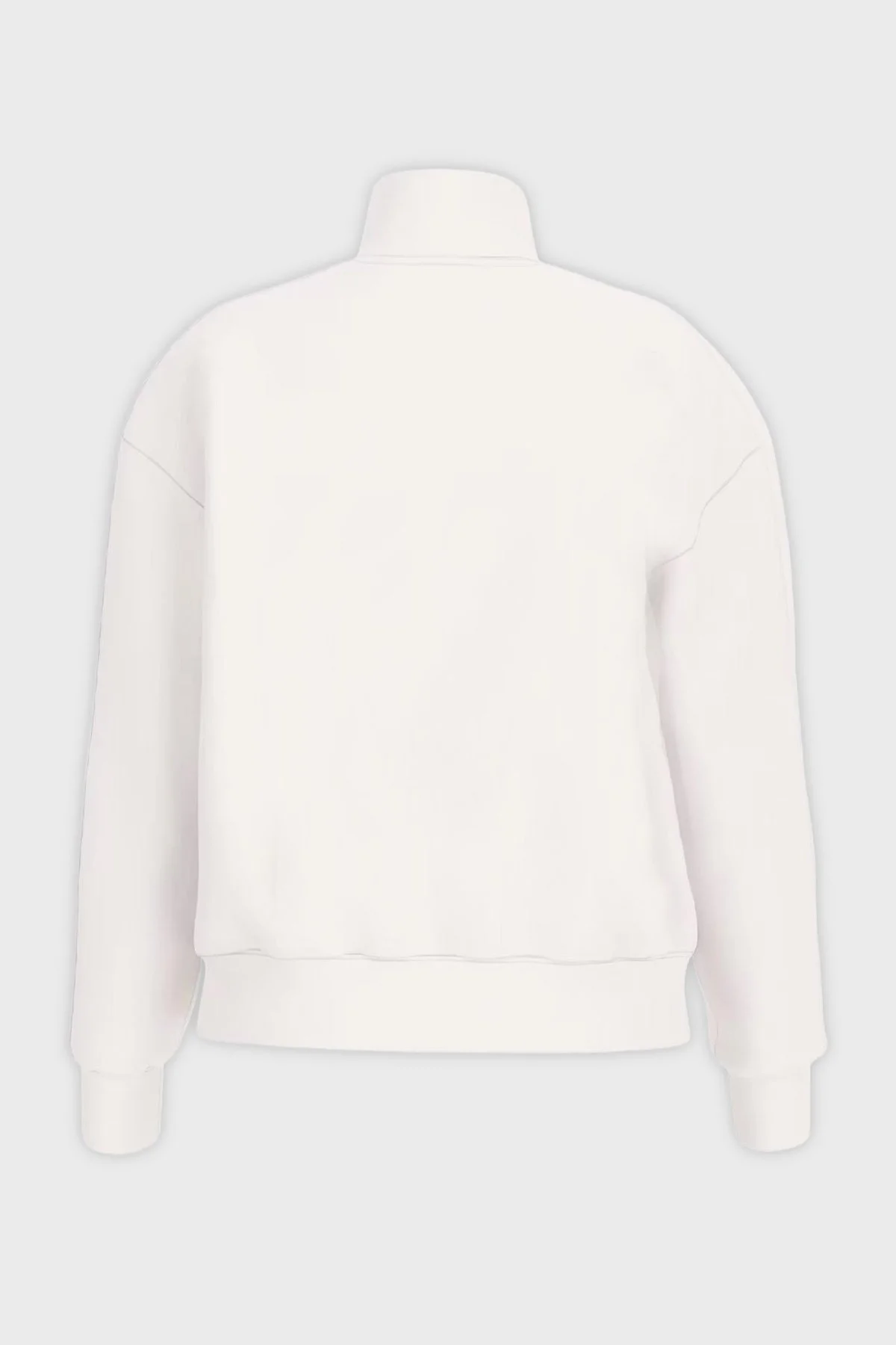 Guess Berthe Taş Detaylı Modal Karışımlı Regular Fit Fermuarlı V6RQ01KCAY2 Bayan Sweat V6RQ01 KCAY2 G018 BEYAZ - 2