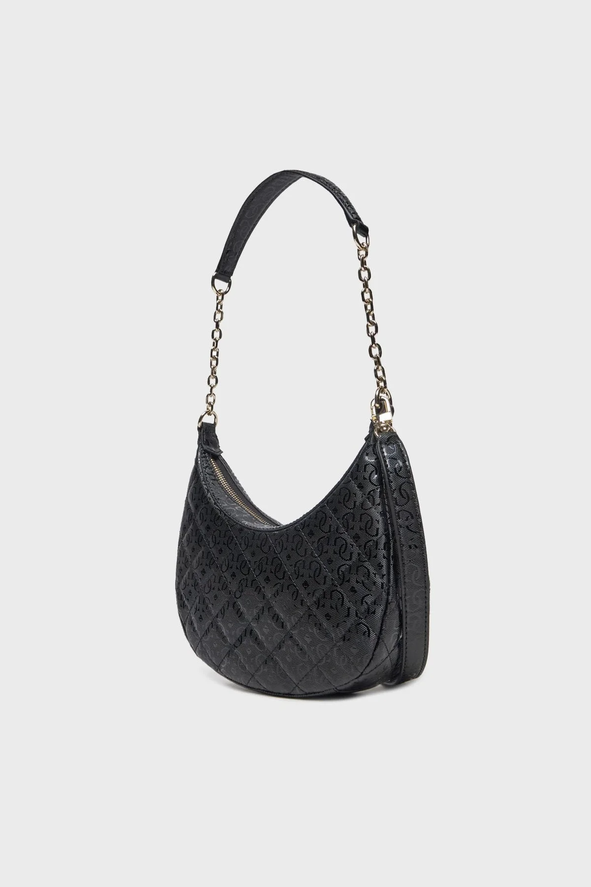 Guess Bessey Hobo Kapitoneli Çıkarılabilir Askılı HWGG9522010 Bayan Çanta HWGG95 22010 BLA SİYAH - 6