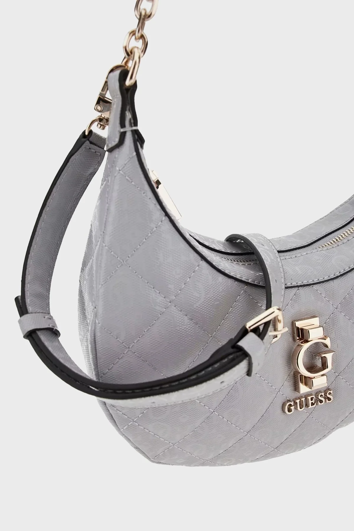 Guess Bessey Hobo Kapitoneli Çıkarılabilir Askılı HWGG9522010 Bayan Çanta HWGG95 22010 WHI BEYAZ - 8