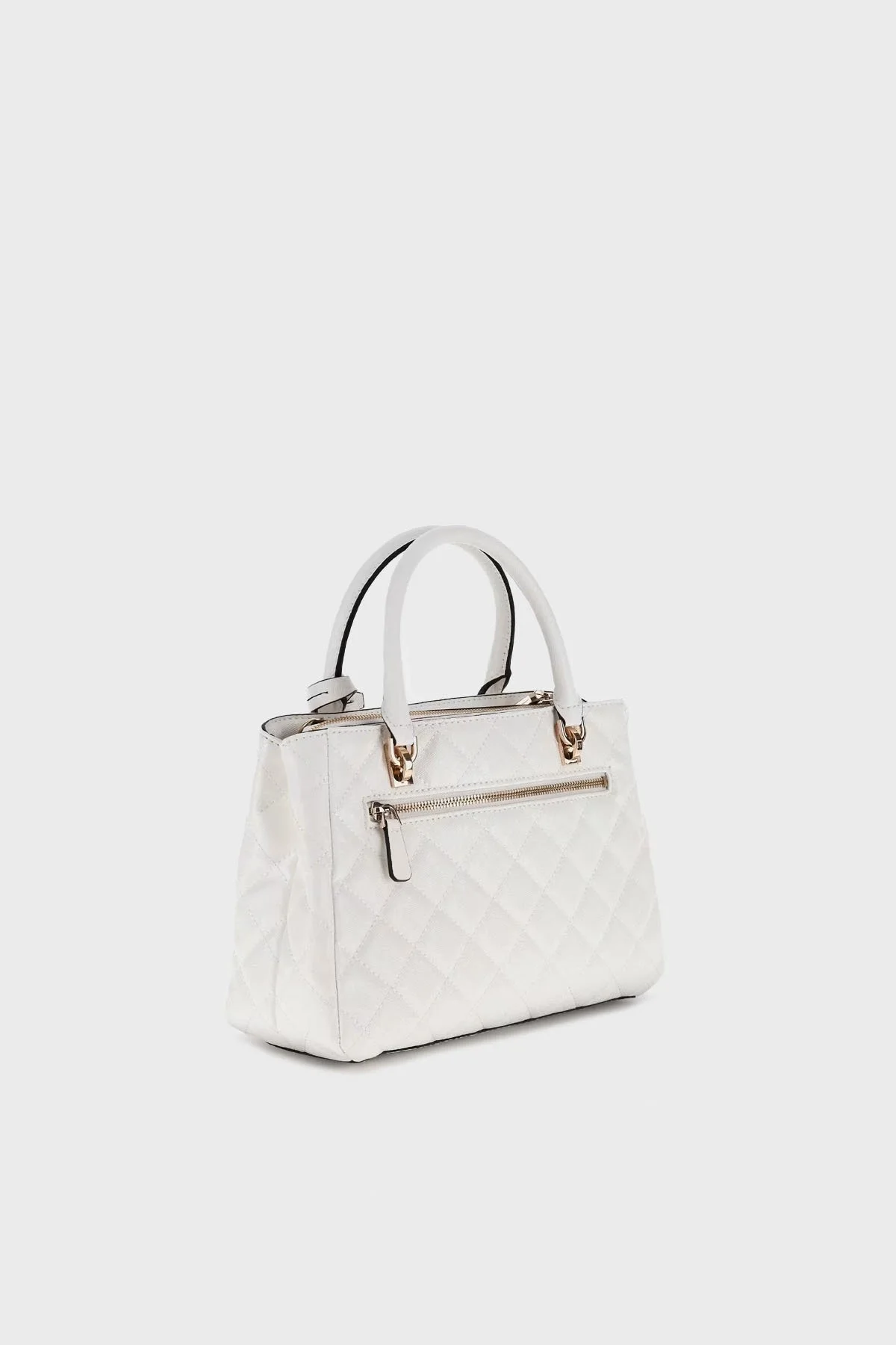 Guess Bessey Luxury Kapitoneli Çıkarılabilir Askılı HWGG9522060 Bayan Çanta HWGG95 22060 WHI BEYAZ - 6