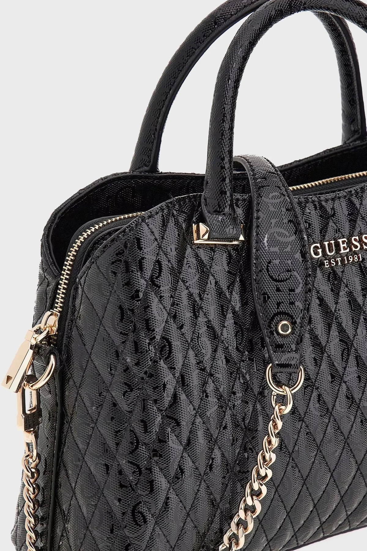 Guess Betula 4G Logolu Çıkarılabilir Zincir Askılı HWGG9626060 Bayan Çanta HWGG96 26060 BLA SİYAH - 8