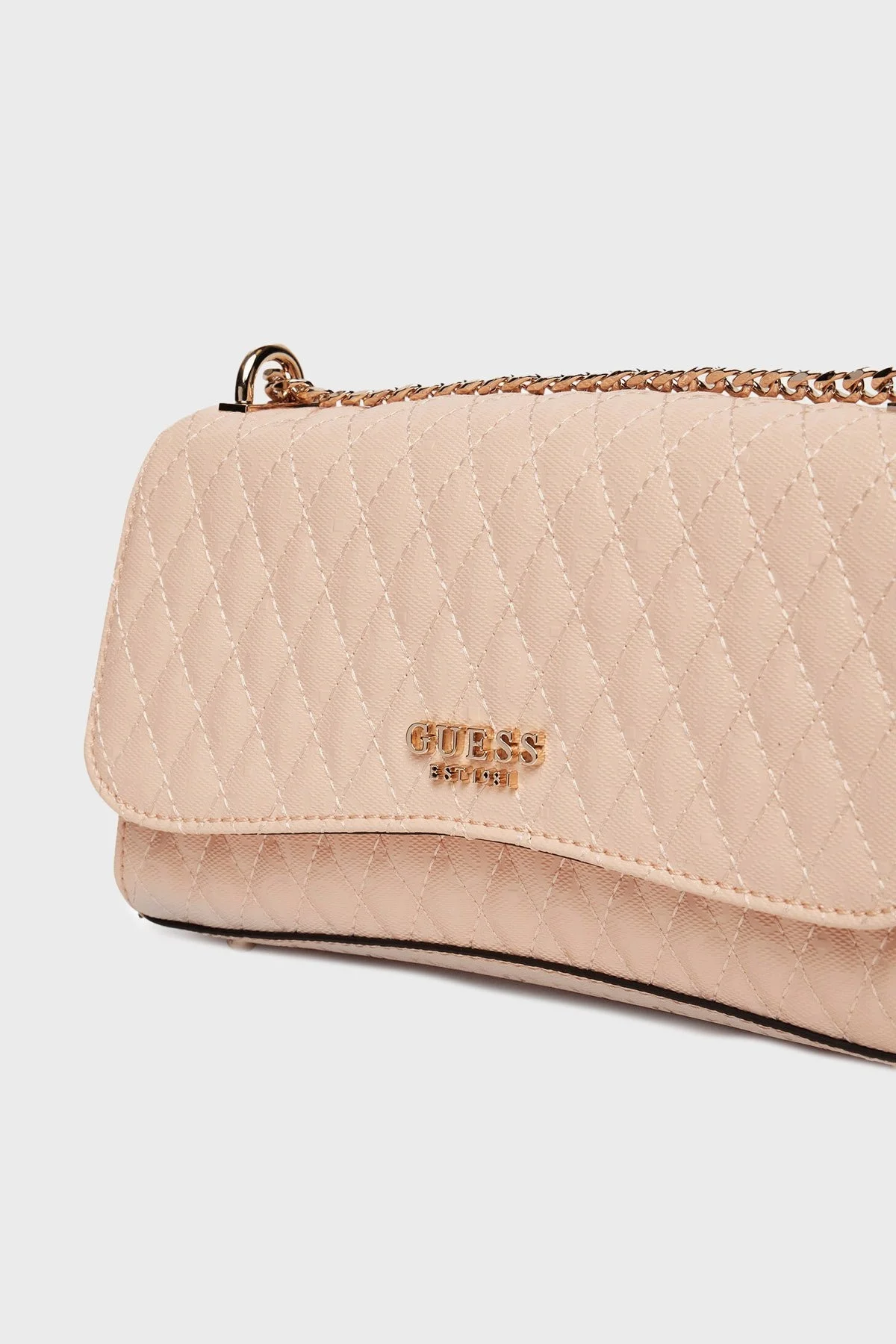 Guess Betula Kapitoneli Ayarlanabilir Zincir Askılı HWGG9626210 Bayan Çanta HWGG96 26210 APR PUDRA - 10